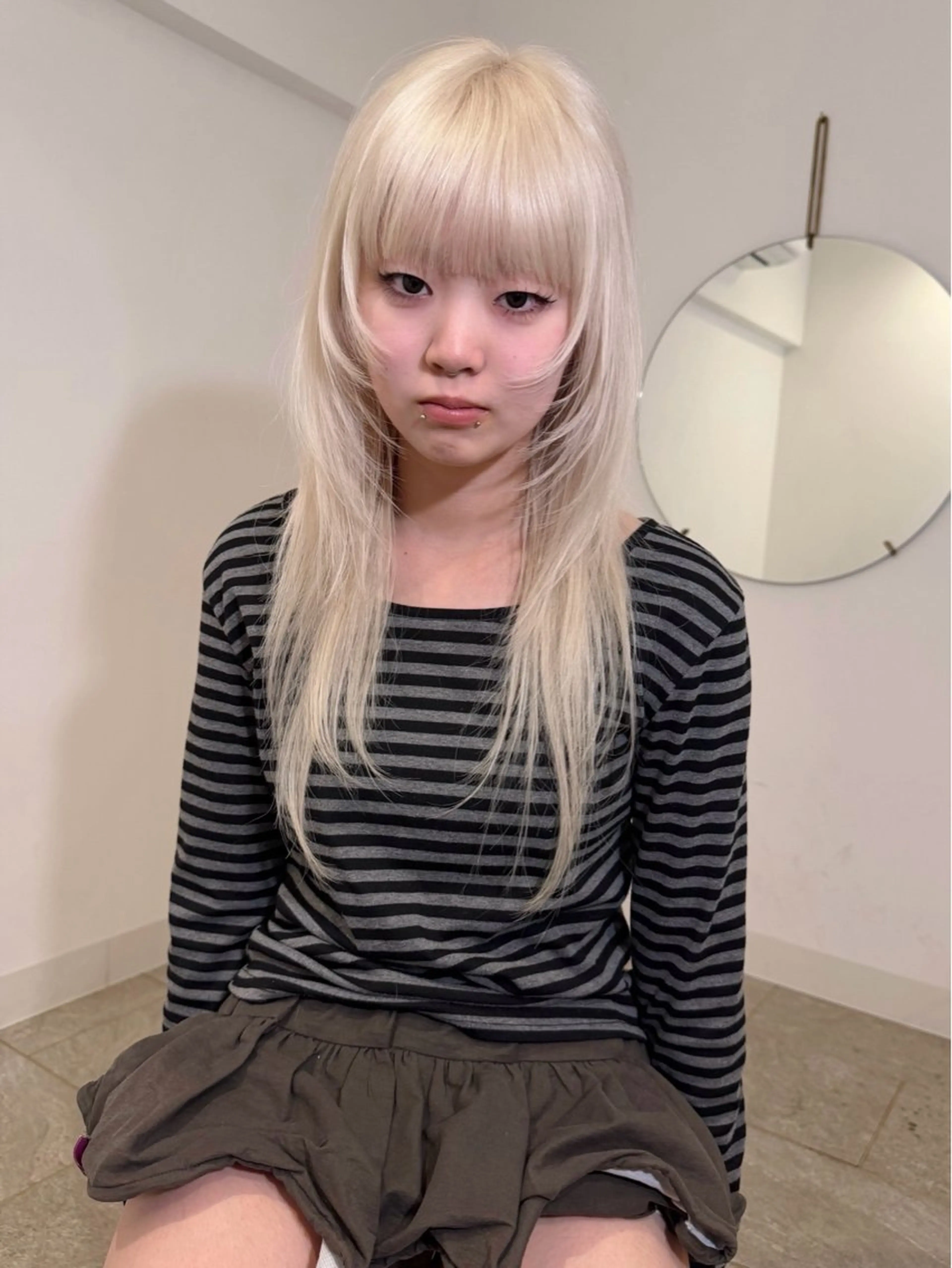 ミディアム カラー カット ヘアカラー トリートメント Kaito🐶/ デザイン/レイヤーのヘアスタイル