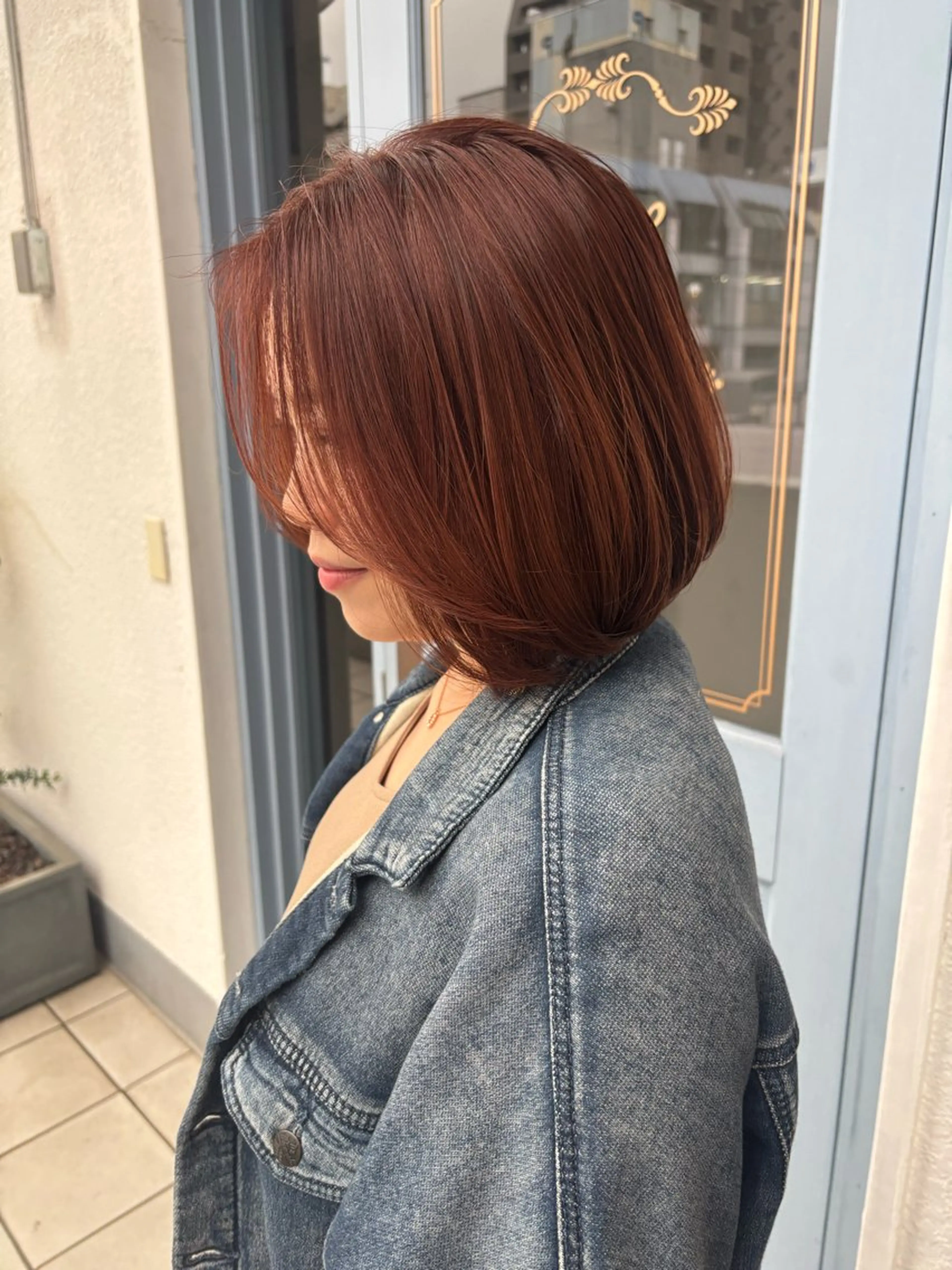 ショート ボブ レイヤーカット カット ヘアカラー トリートメント peige 斉藤✨大人ヘアー✨のヘアスタイル