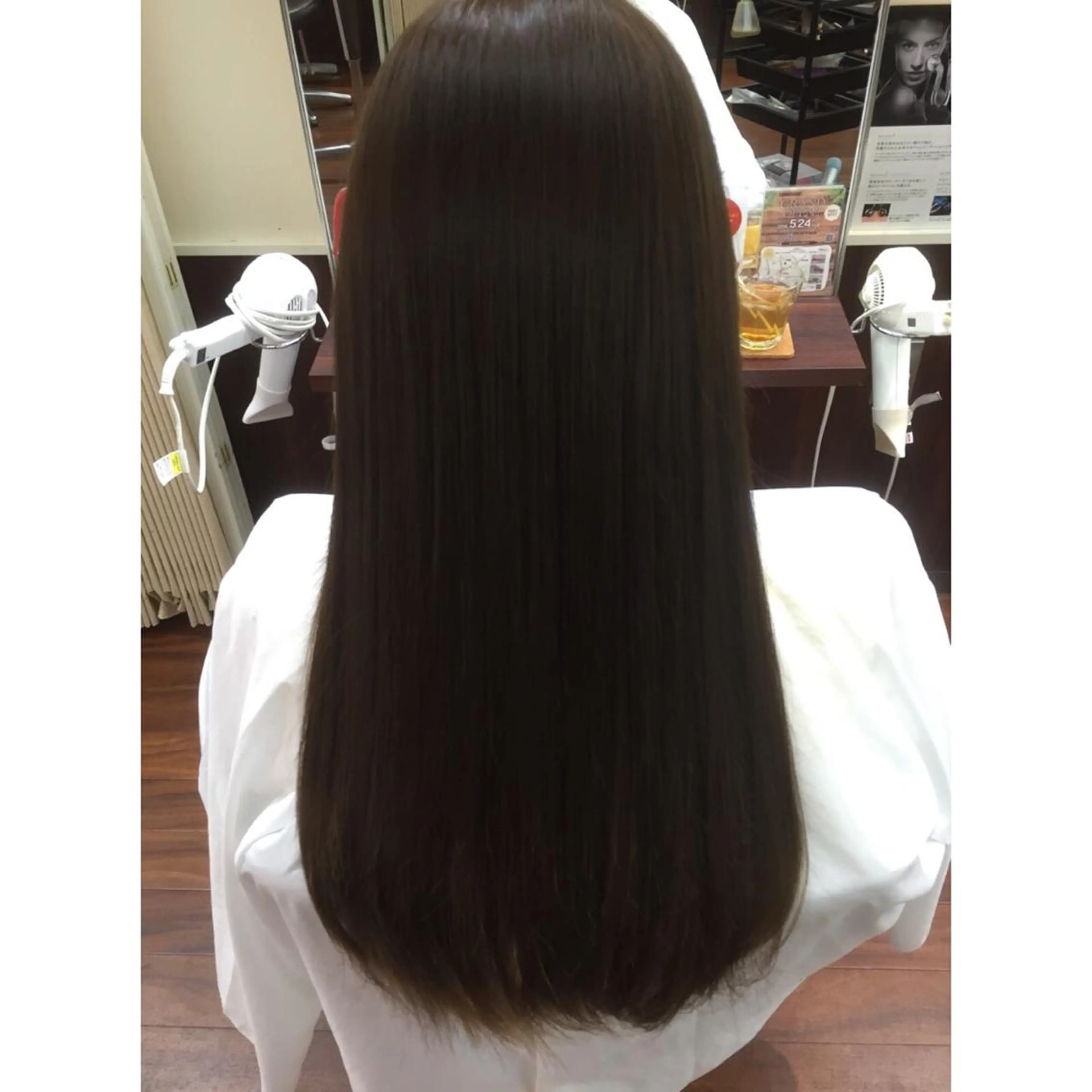 ロング カラー ヘアアレンジ グレージュ 福壽 優奈のヘアスタイル