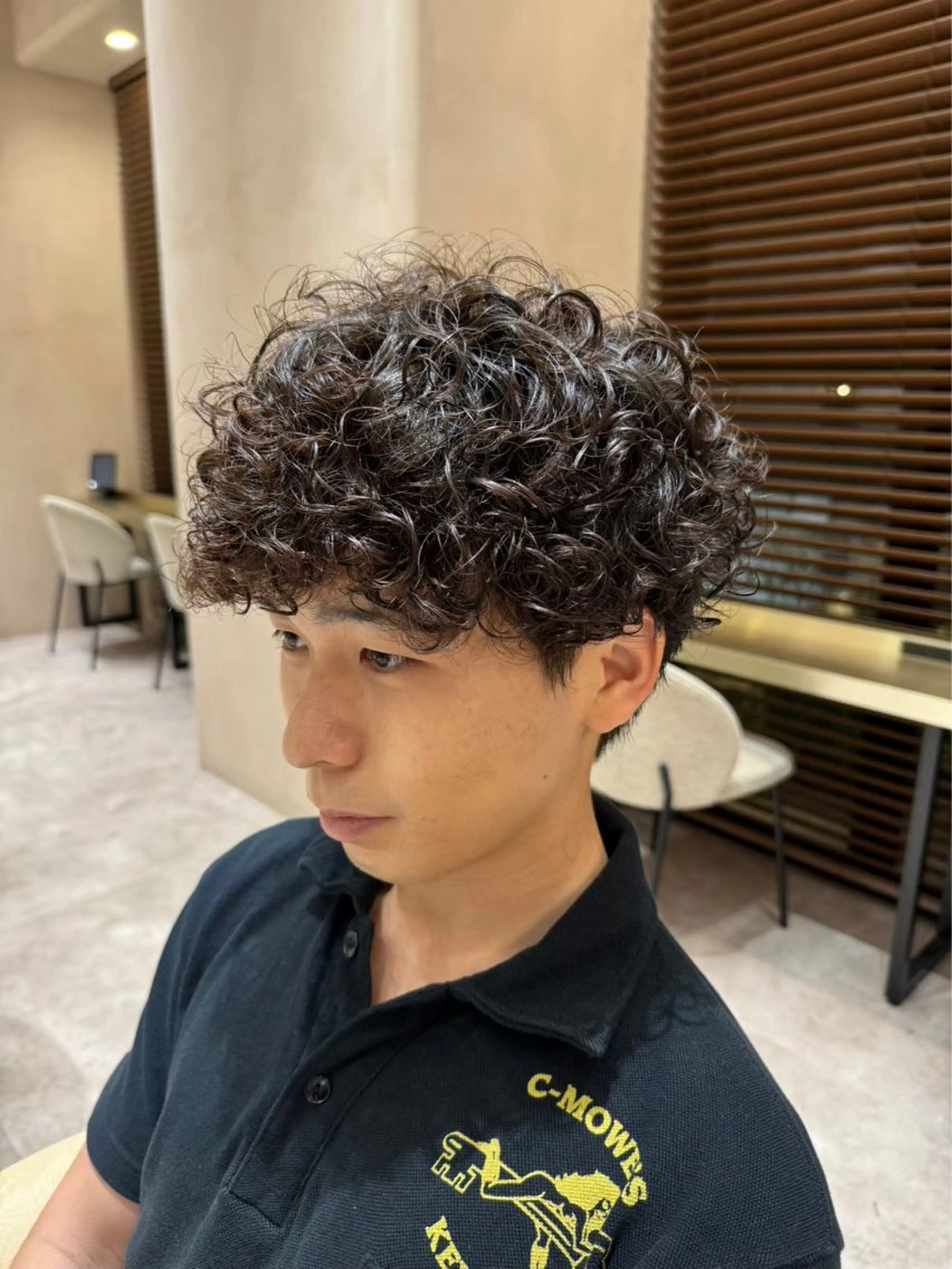 パーマ メンズ メンズパーマ プードルパーマ プードルパーマ メンズ特化ニュアンス パーマ　RYOのヘアスタイル