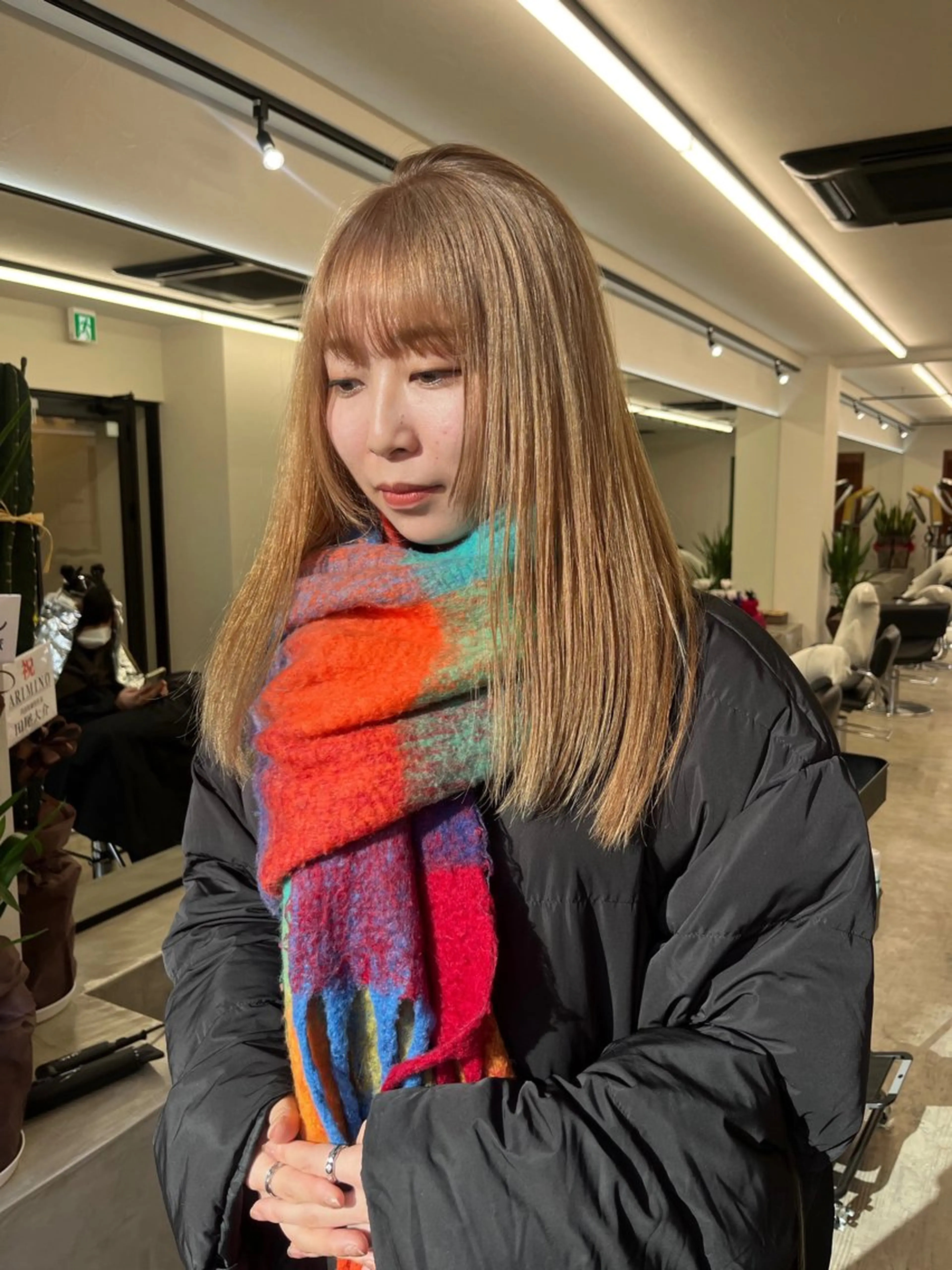 ロング カラー ブリーチ ケアブリーチ 透明感カラー デザインカラー ハイトーンカラー 似合わせ/美髪カラー /カンナのヘアスタイル