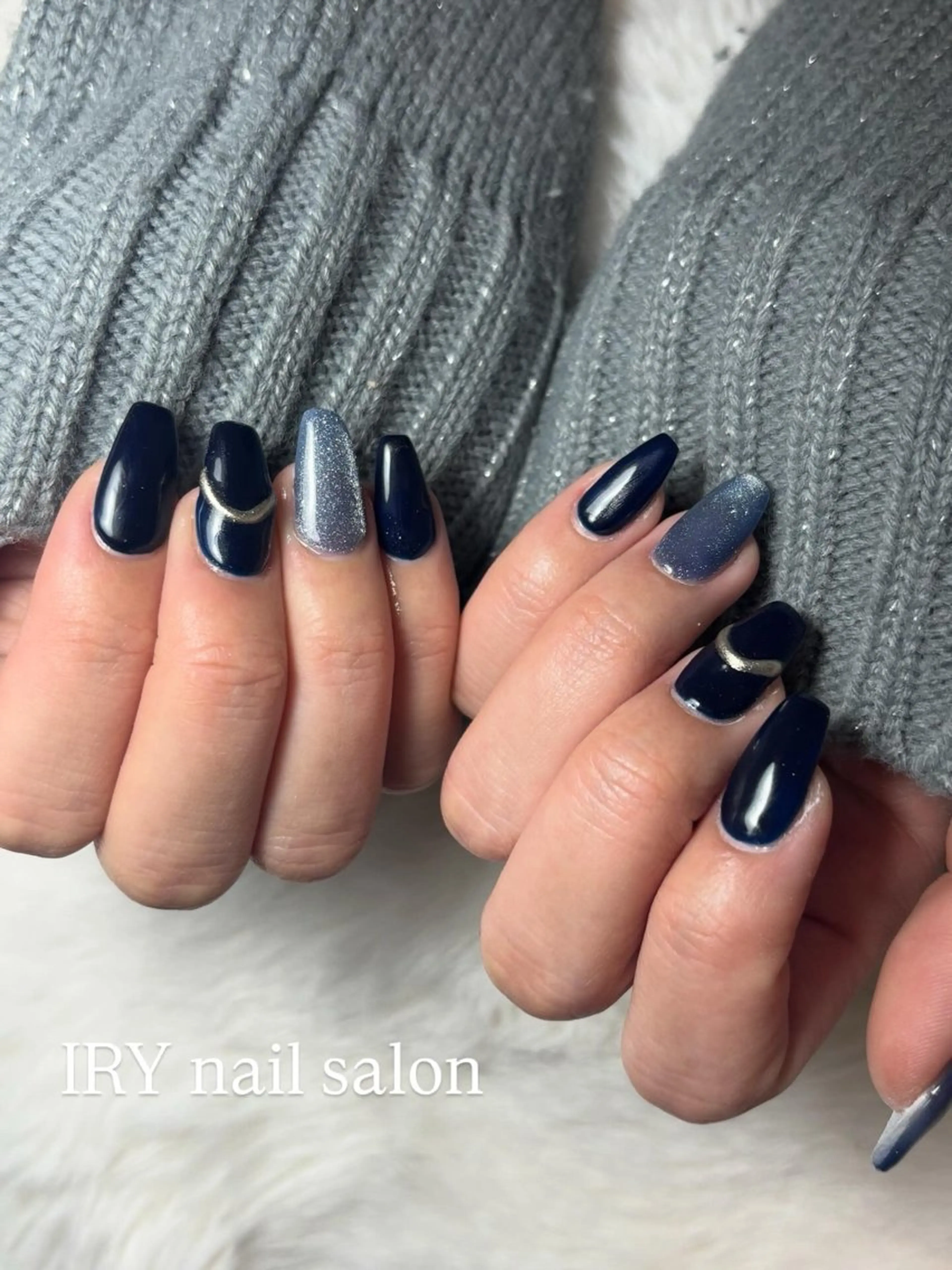 ネイル 三本 綾奈のネイルデザイン