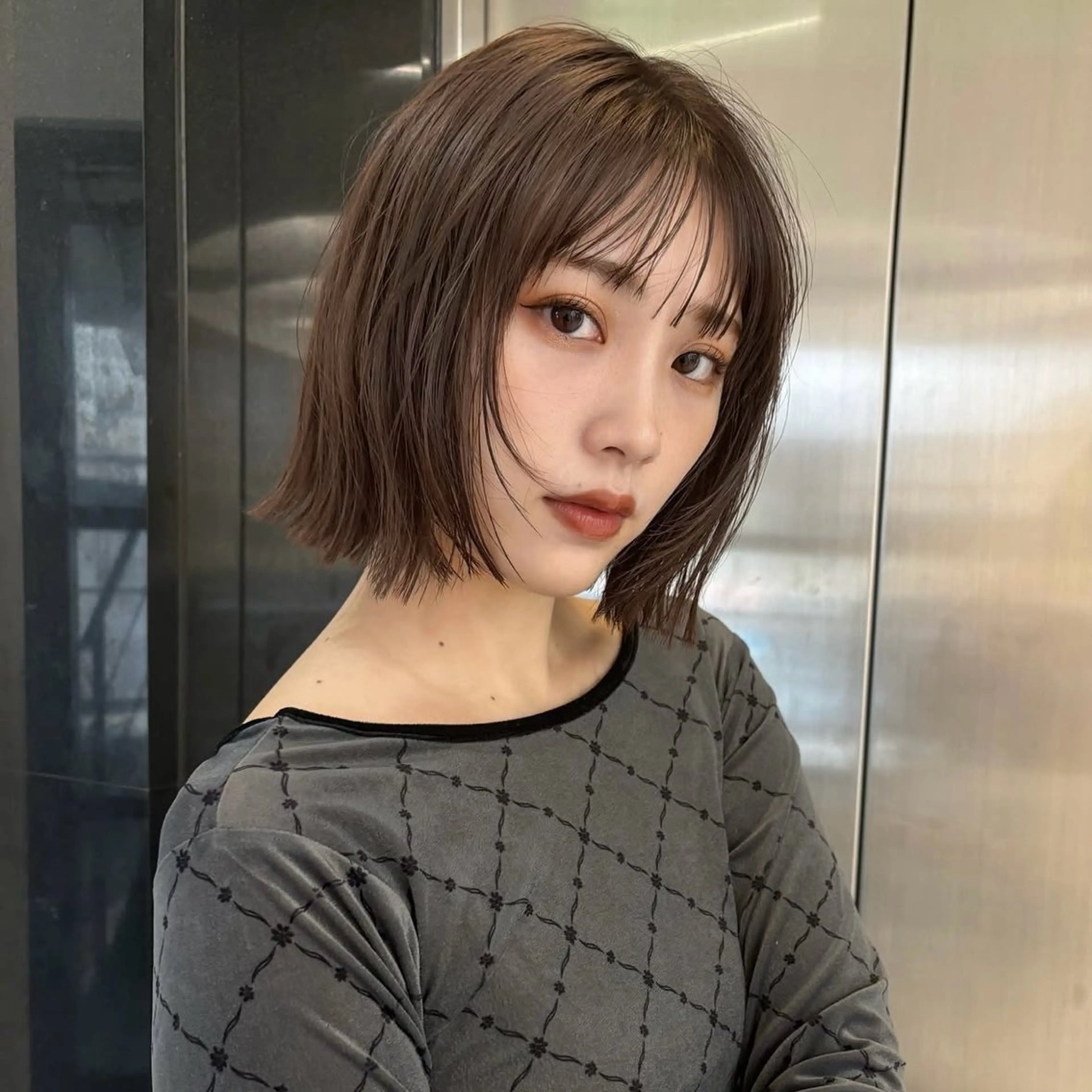 ショート ばんちなつ / ボブ/透明感カラーのヘアスタイル