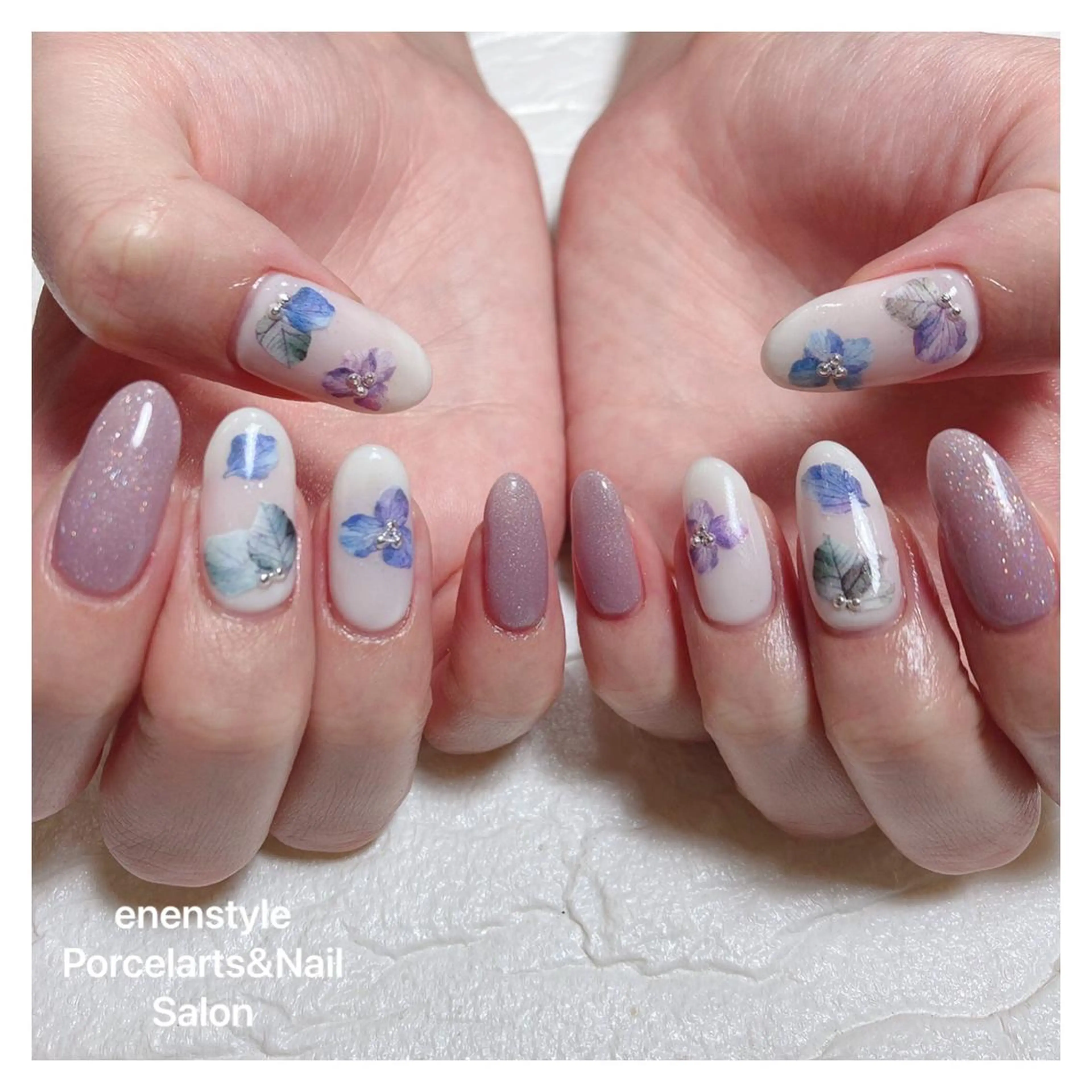 ミディアム ネイル ハンドネイル 👑enen style👑のネイルデザイン