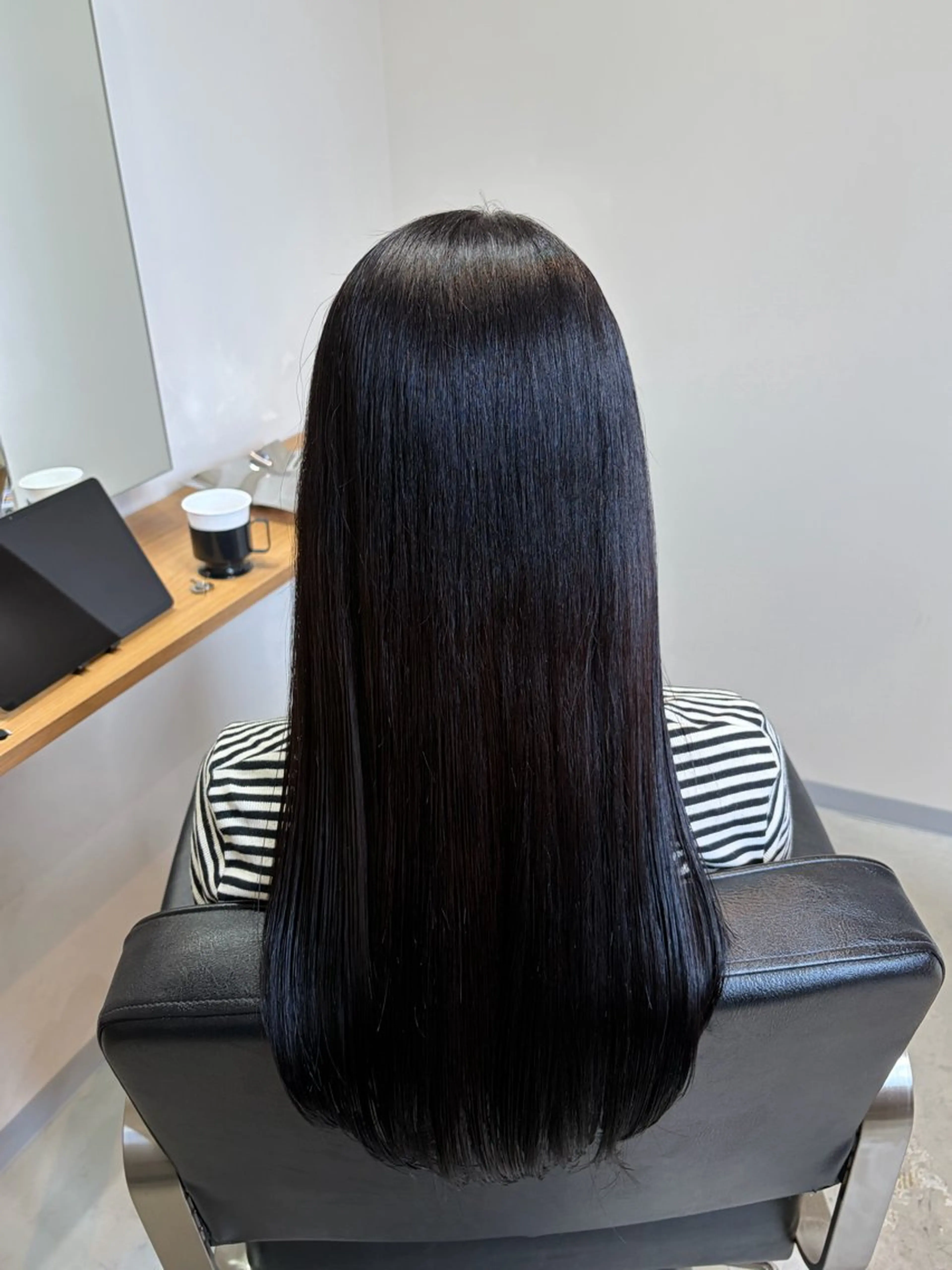 ロング omaフクダ 縮毛矯正/艶髪カラーのヘアスタイル