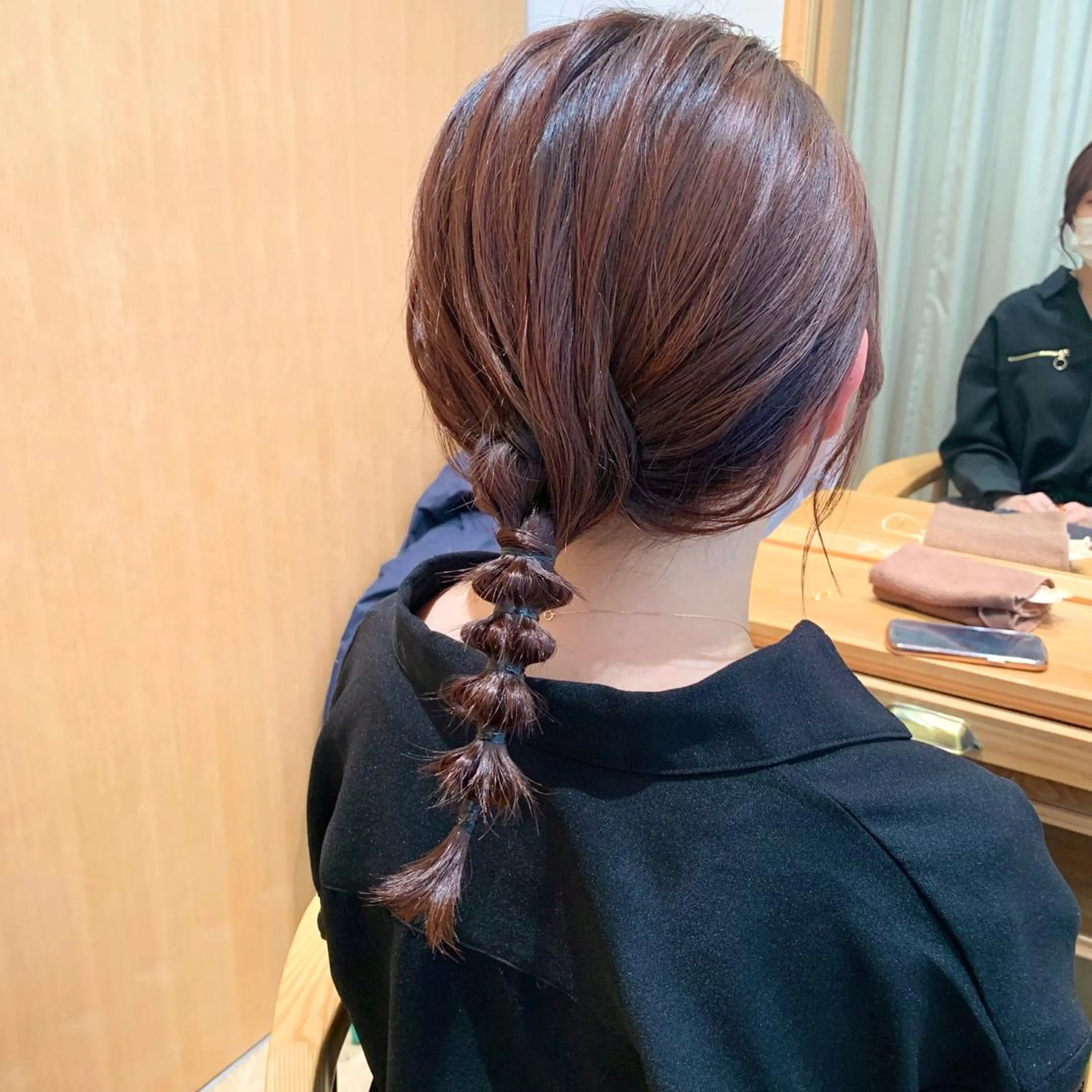 セミロング カラー ヘアアレンジ ブラウンカラー ショコラブラウン パーマ/暖色/ボブ イワタテ🇰🇷のヘアスタイル