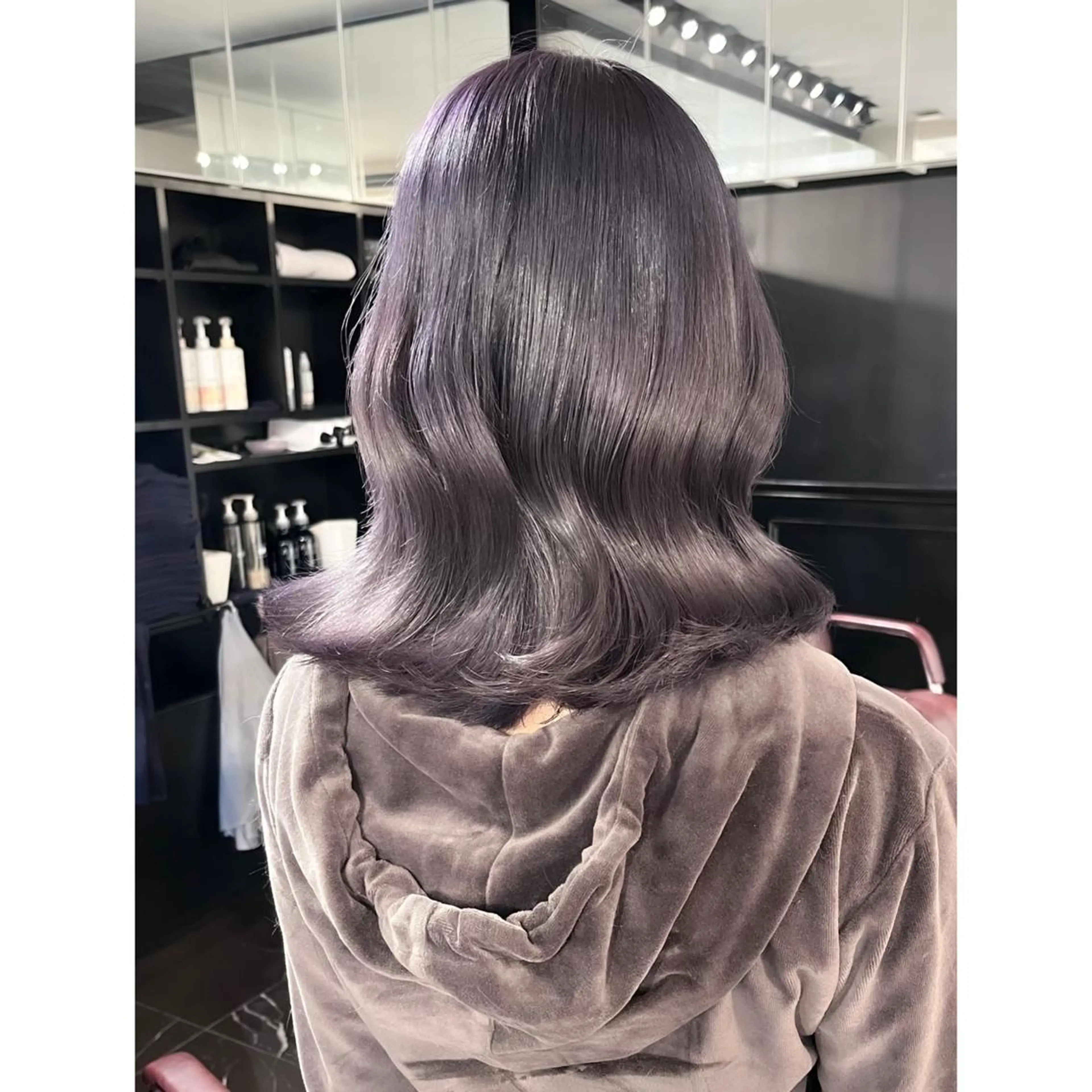 ミディアム カラー ブリーチ ヘアカラー miyu /トレンド カラー×艶髪のヘアスタイル