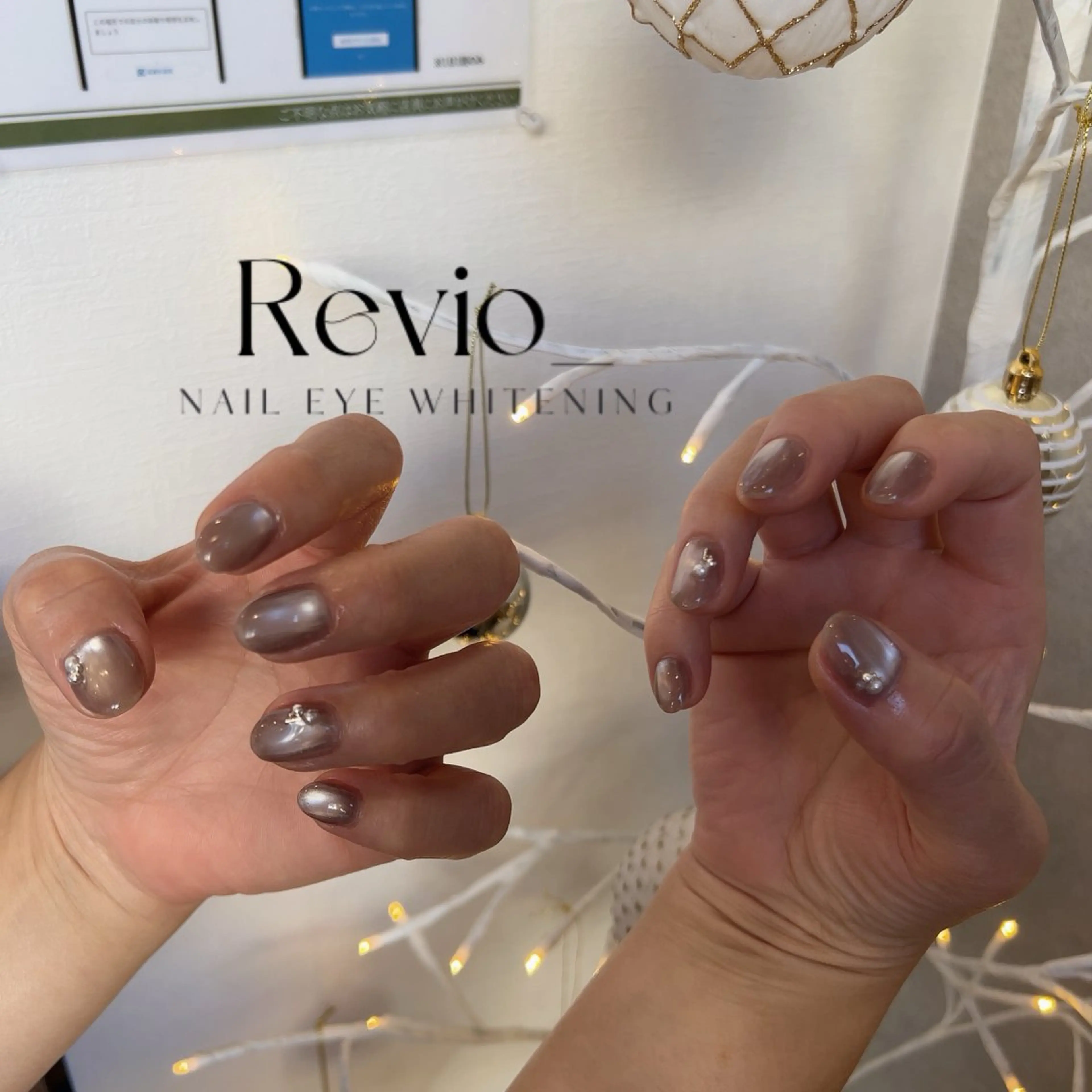 ネイル マグネットネイル マグネットワンカラー ワンカラーネイル 𝐑𝐞𝐯𝐢𝐨 ___堺市西区のマツエク・マツパデザイン