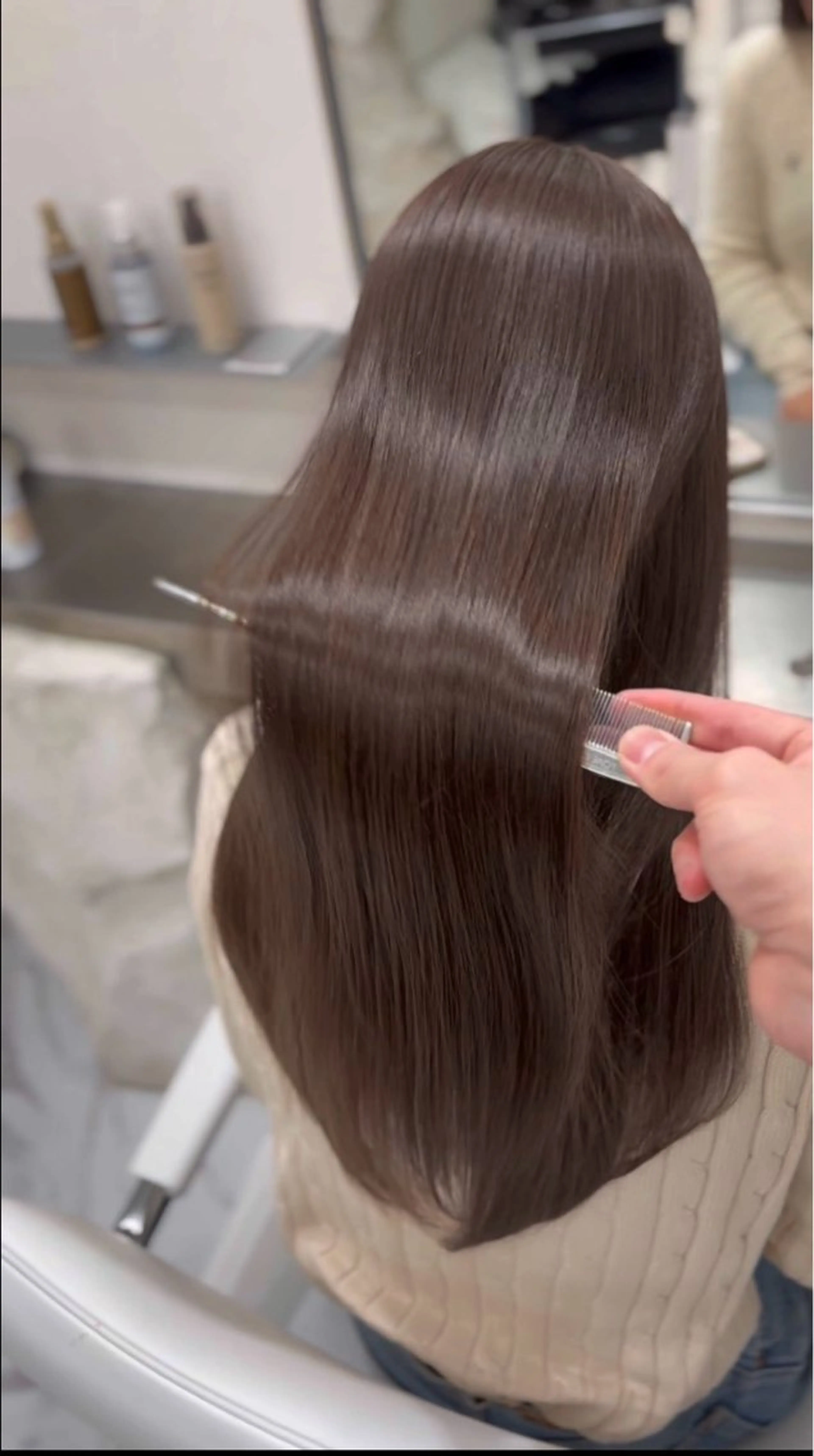 ロング カット 縮毛矯正 トリートメント 🌫️縮毛矯正/髪質 改善/ゆずる🌫️のヘアスタイル