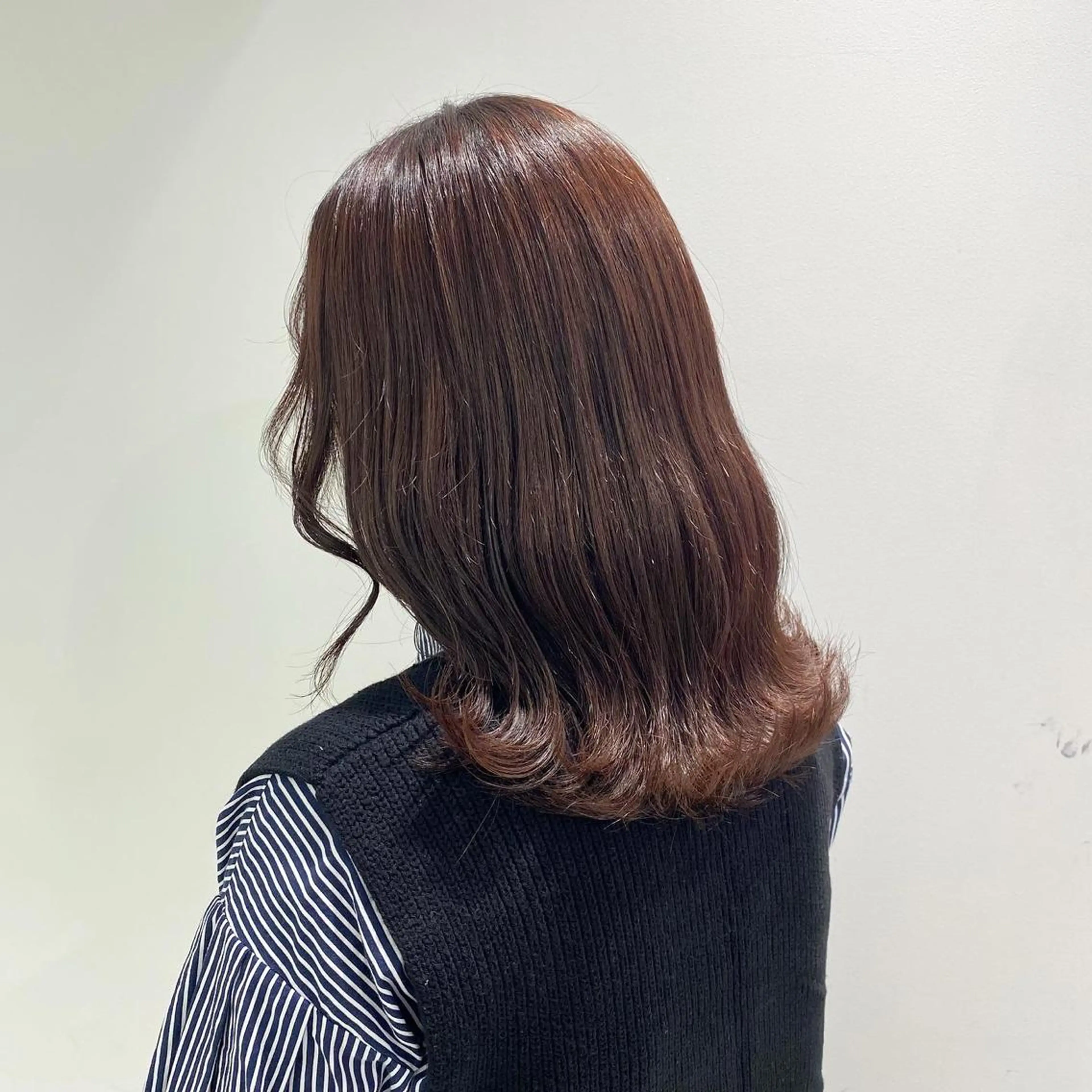 ミディアム カラー パーマ ヘアアレンジ メンズ キッズ ネイル マツエク・マツパ ブラウンカラー チョコレートブラウン ピンクカラー ピンクブラウン カラーマツエク 💖横浜ブリーチなし 💖MIHOのヘアスタイル