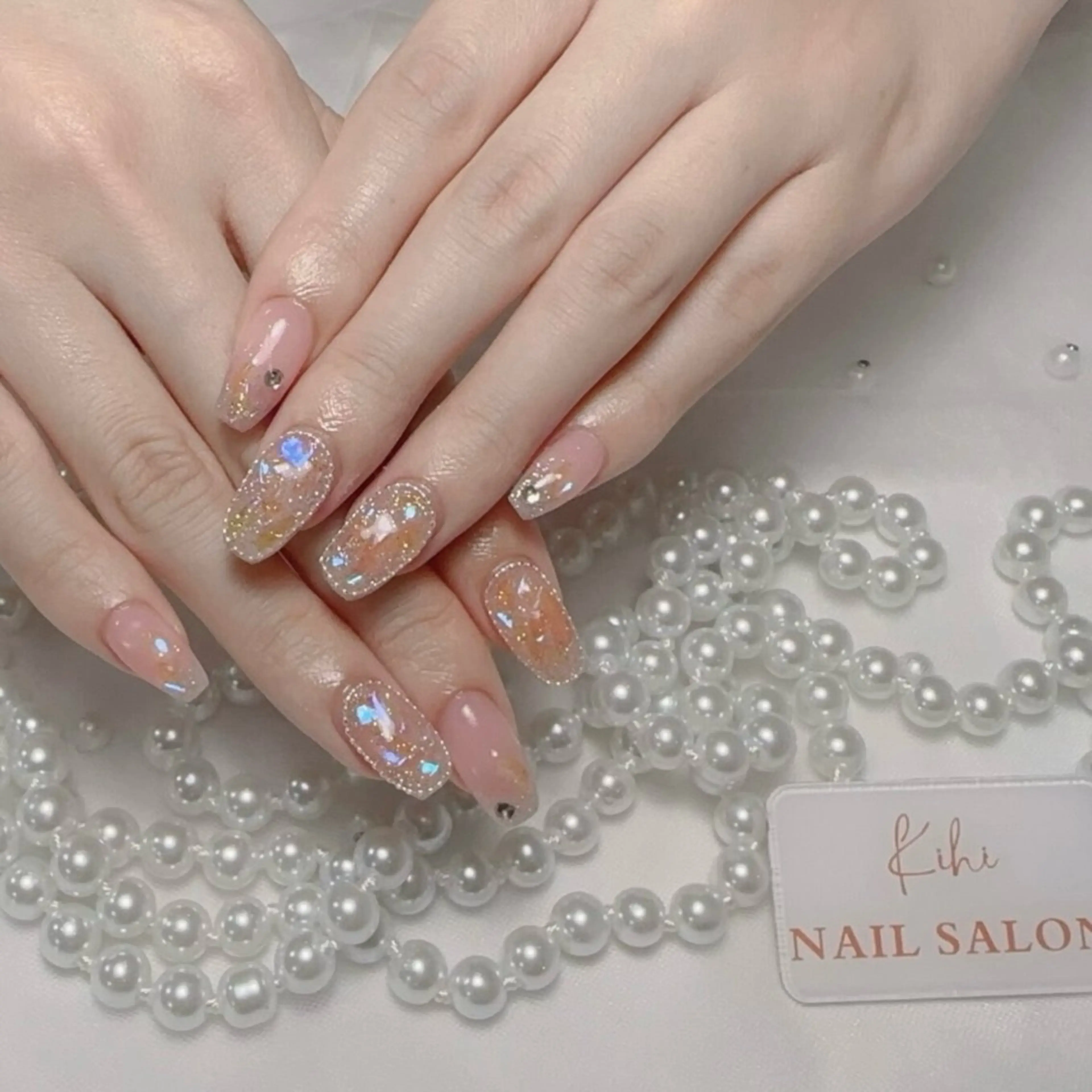 ネイル アートネイル フレンチネイル ジェルネイル グラデーション 韓国ネイル ハンドネイル ハンドケア さくら💮💮 【オフ無料】のネイルデザイン