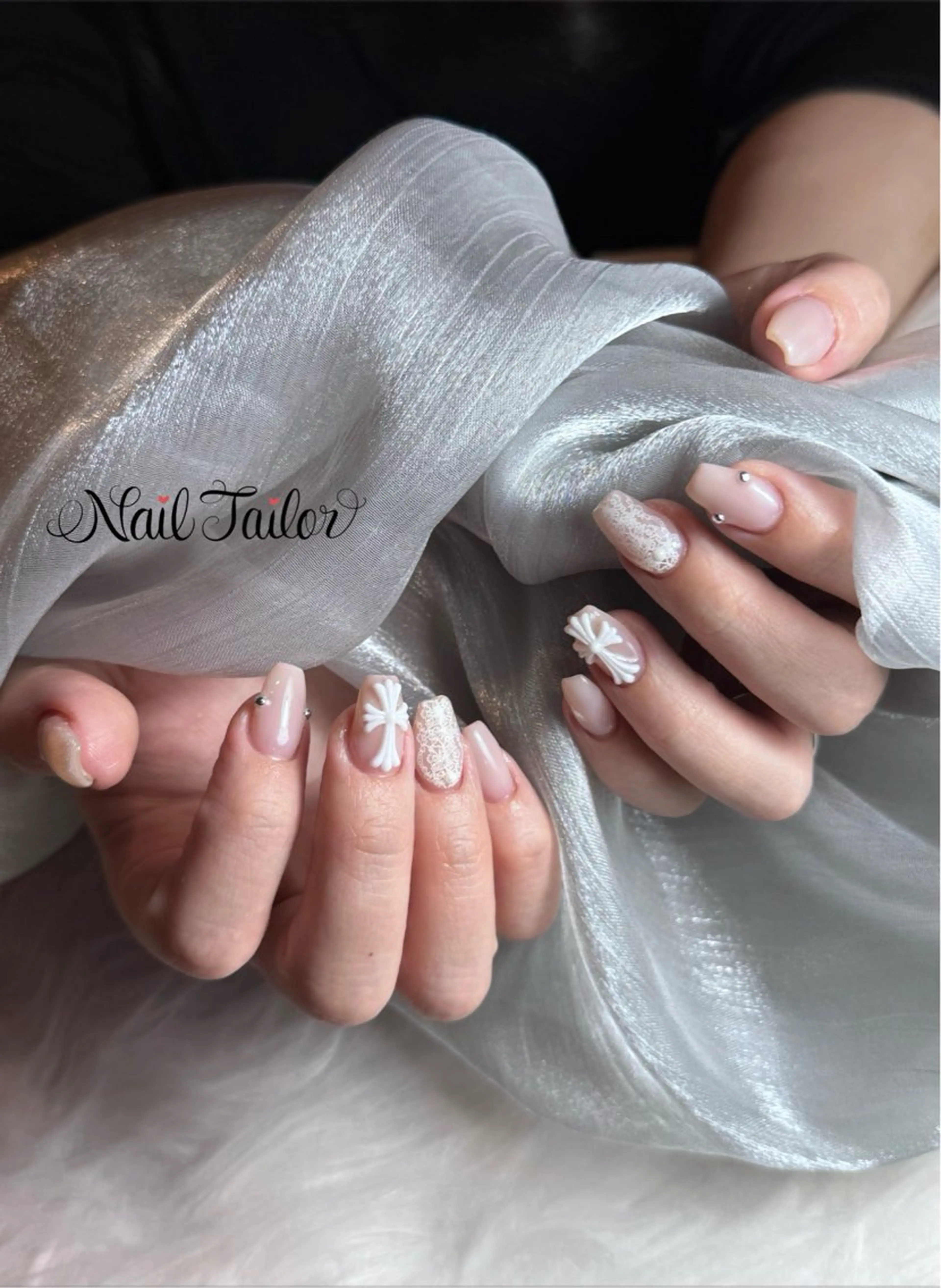 ネイル レース ハンドネイル NailTailor ネイルテイラーのネイルデザイン