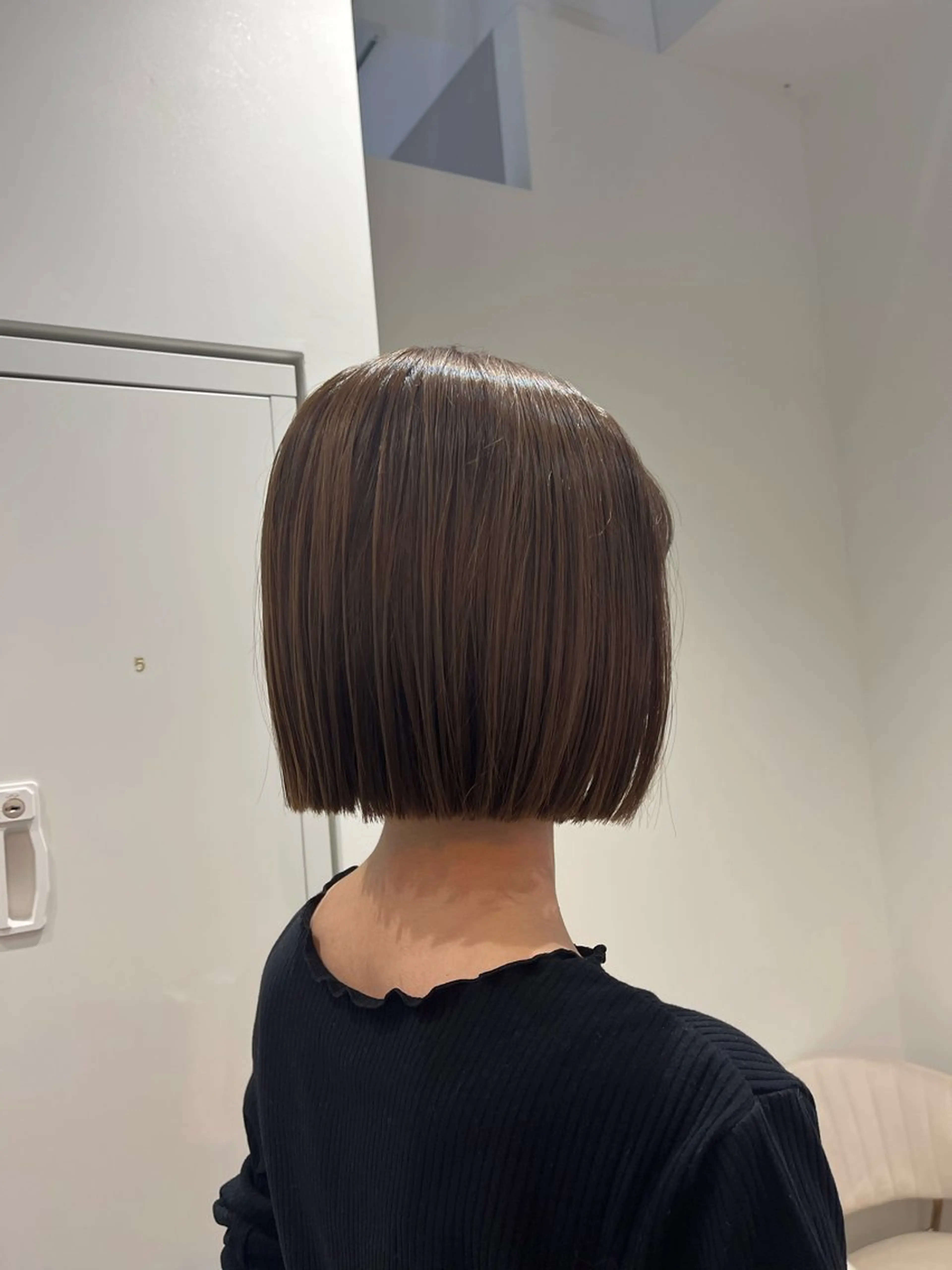 ミディアム カット ヘアカラー トリートメント 艶ボブ🌼 MAHOのヘアスタイル