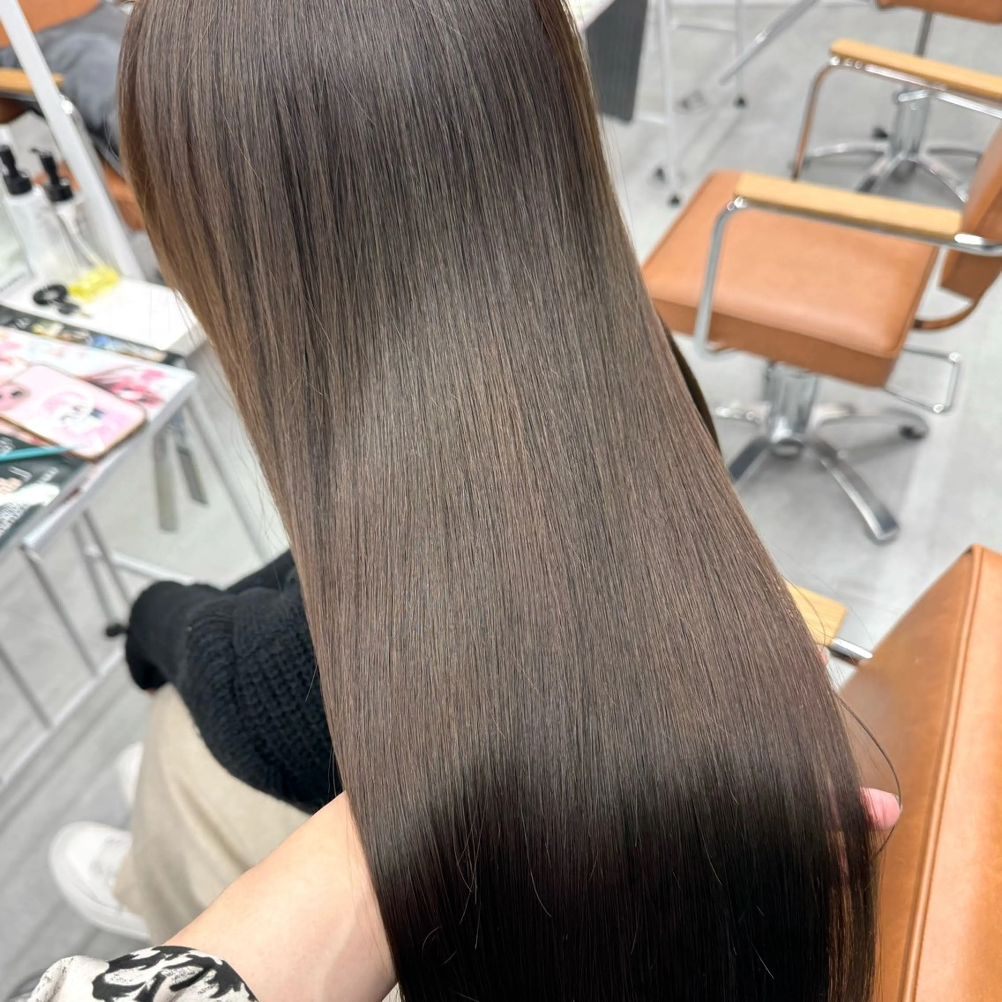 ロング カラー ヘアアレンジ ヘアカラー ブリーチなしカラー /新百合ヶ丘/安形翔のヘアスタイル