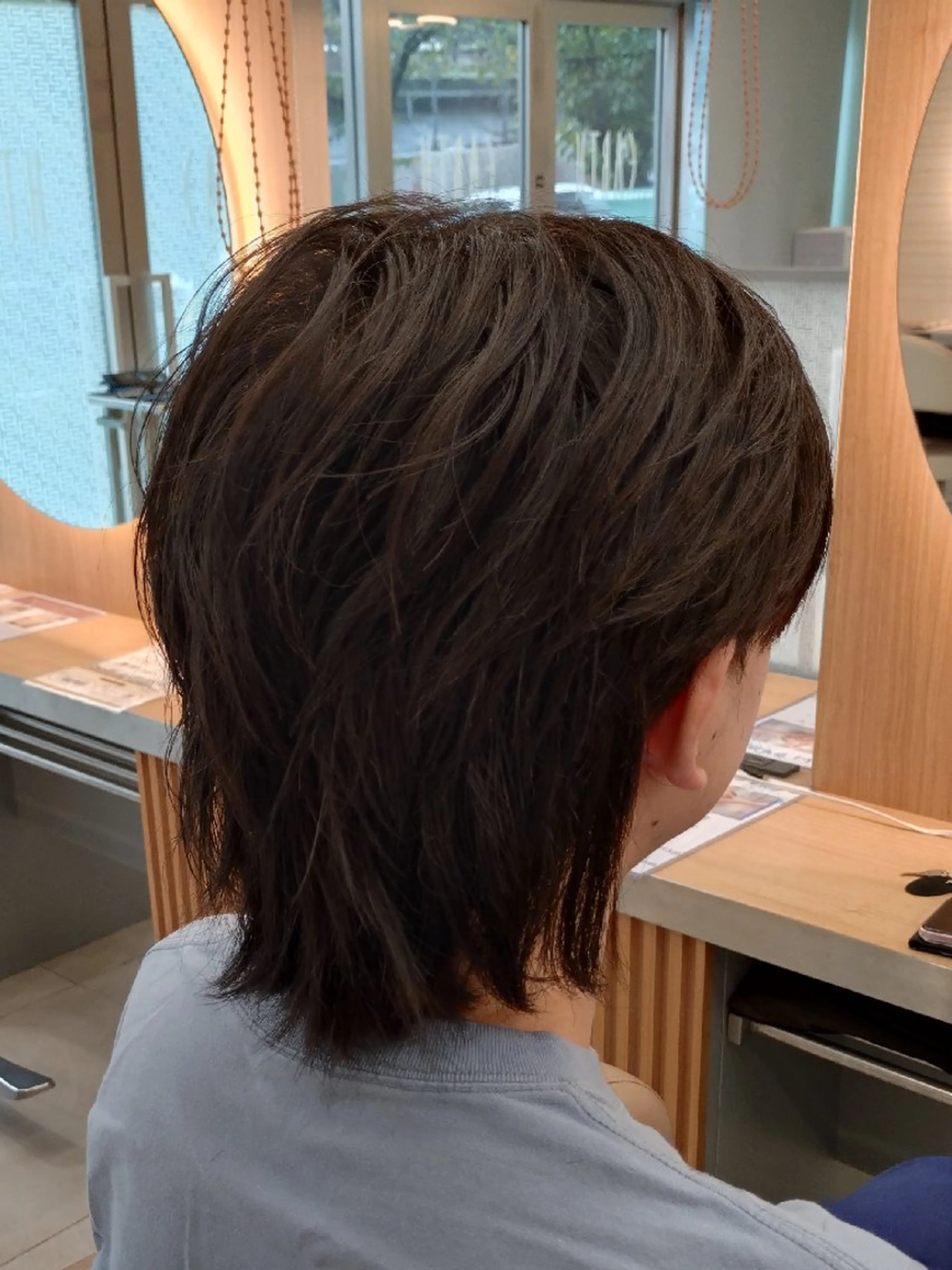 ミディアム ヘアアレンジ メンズ センターパート メンズウルフカット ウルフカット 🐺デザインウルフ / 一ノ瀬 凌🐺のヘアスタイル