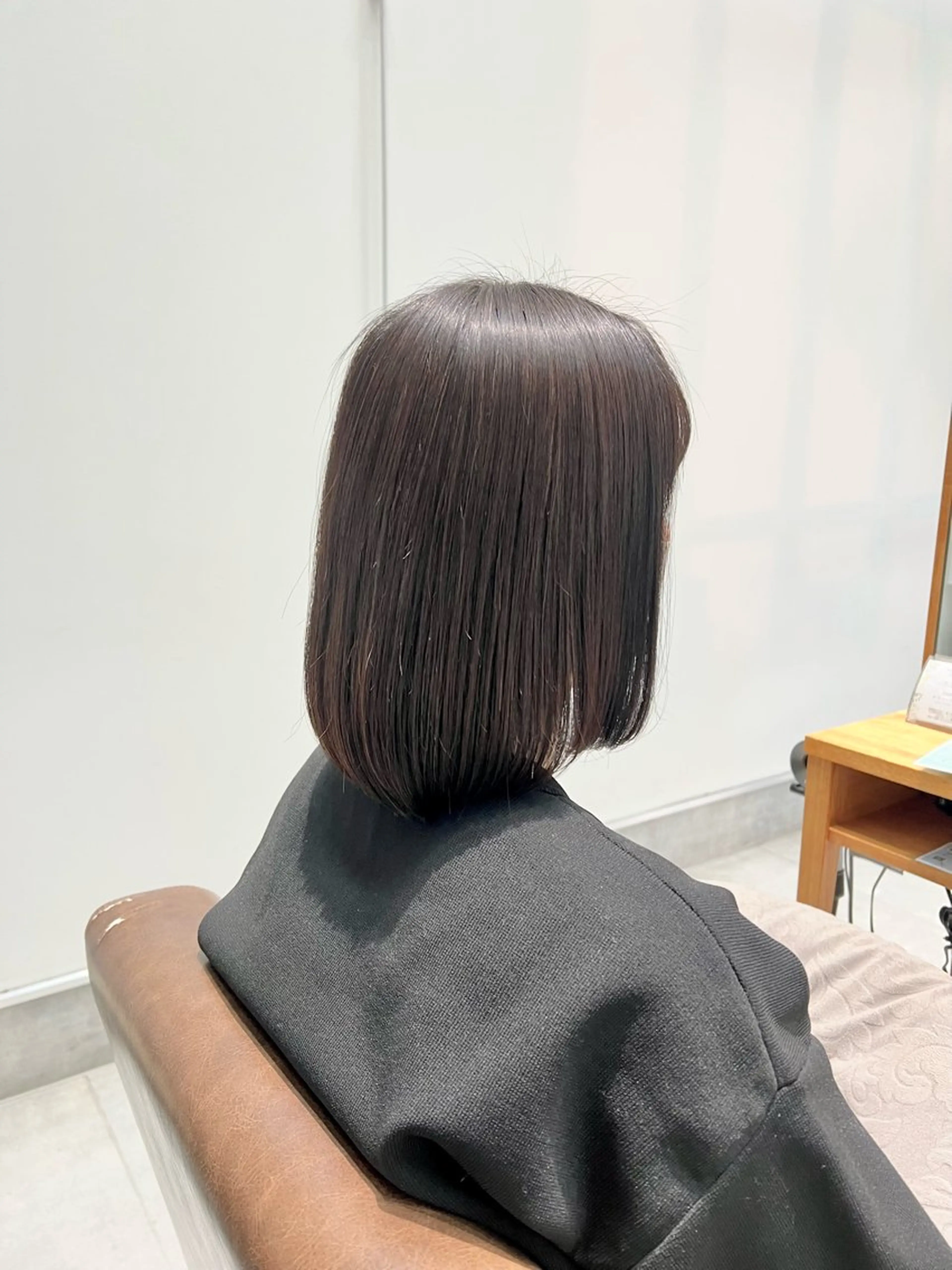 ミディアム ボブ 黒阪 なみのヘアスタイル