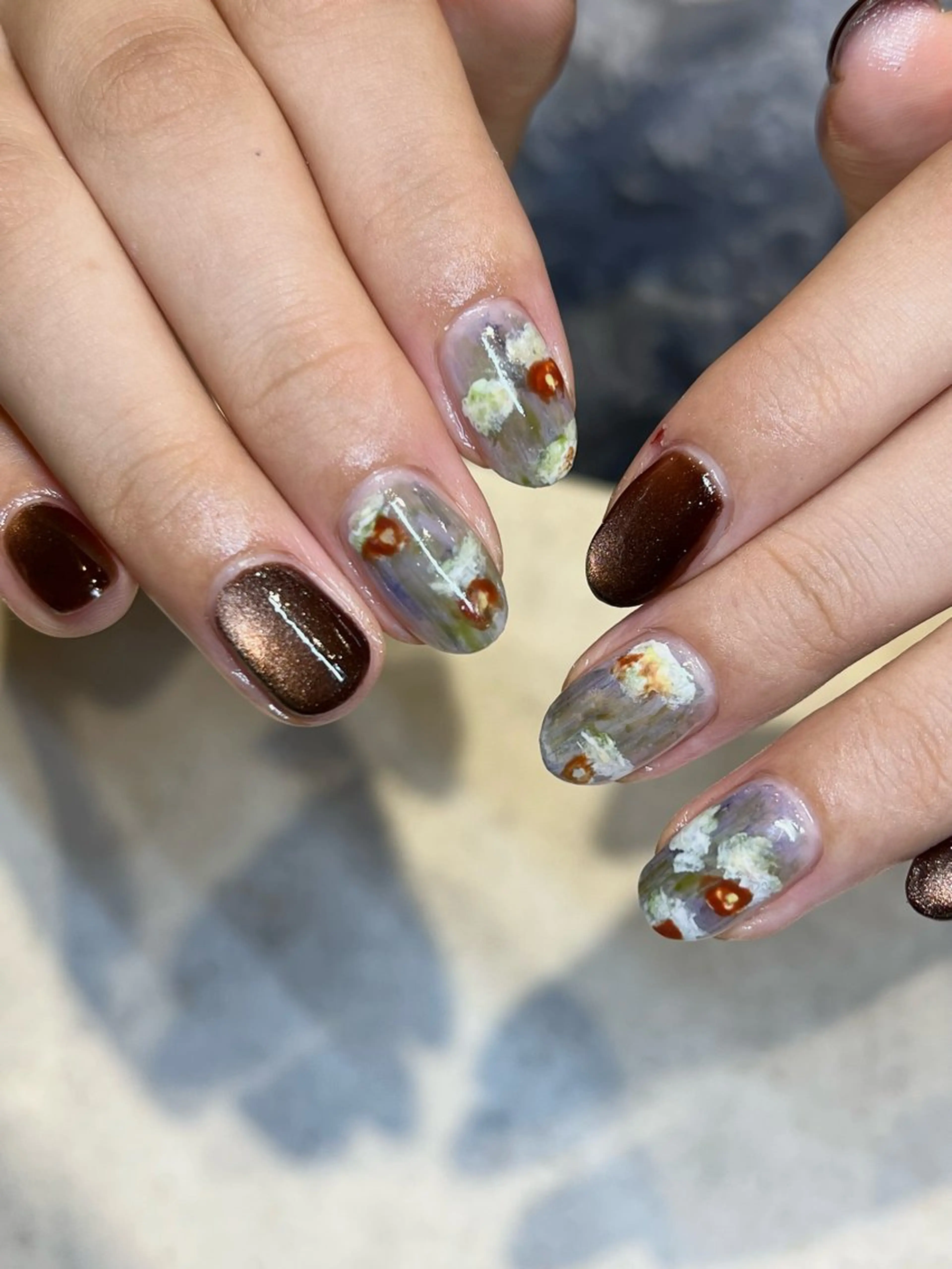 ネイル ブラウン lavelatokyoネイルスクール所属・. Kanaのネイルデザイン