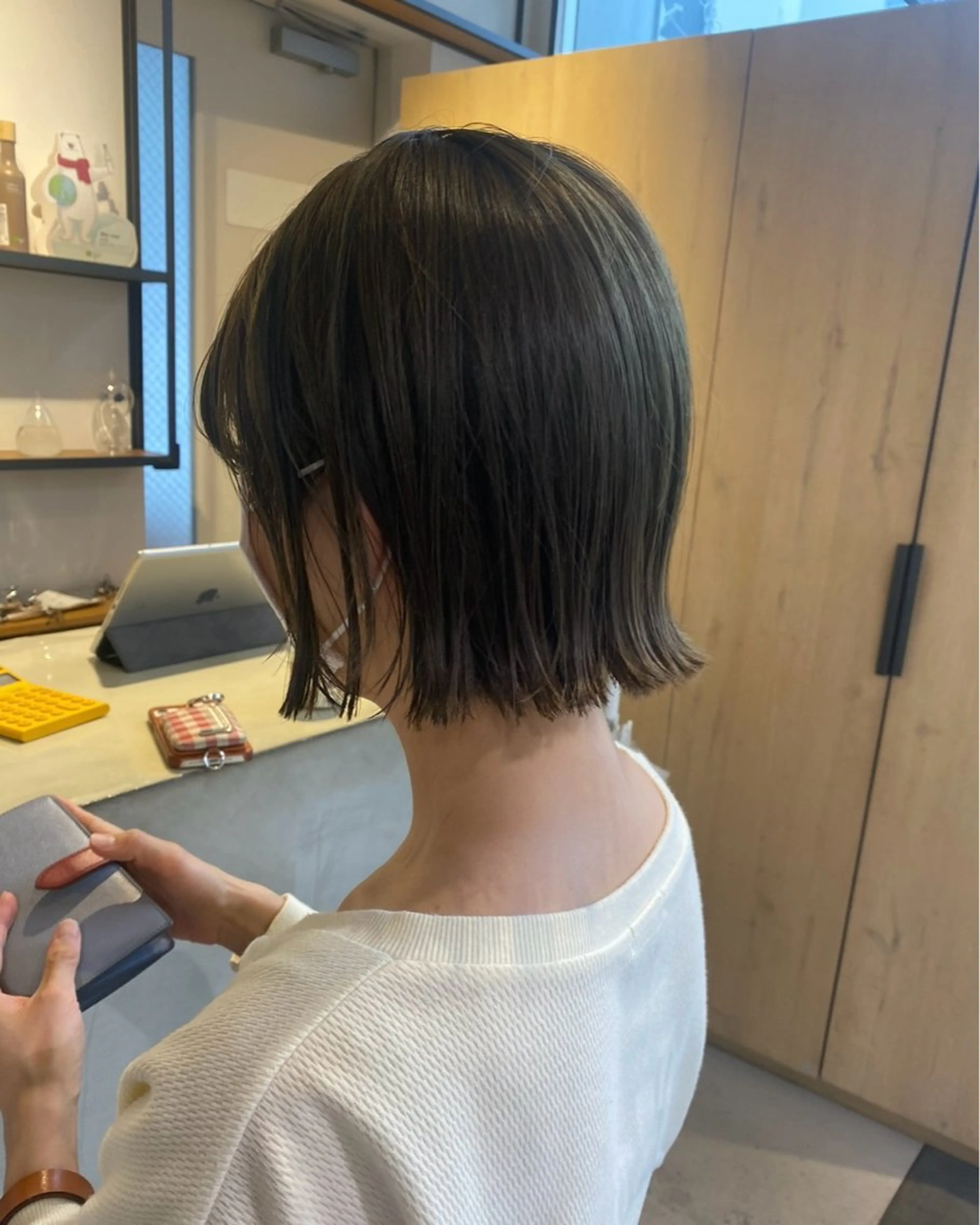 ショート ボブ 外ハネヘア タグチ アスカのヘアスタイル