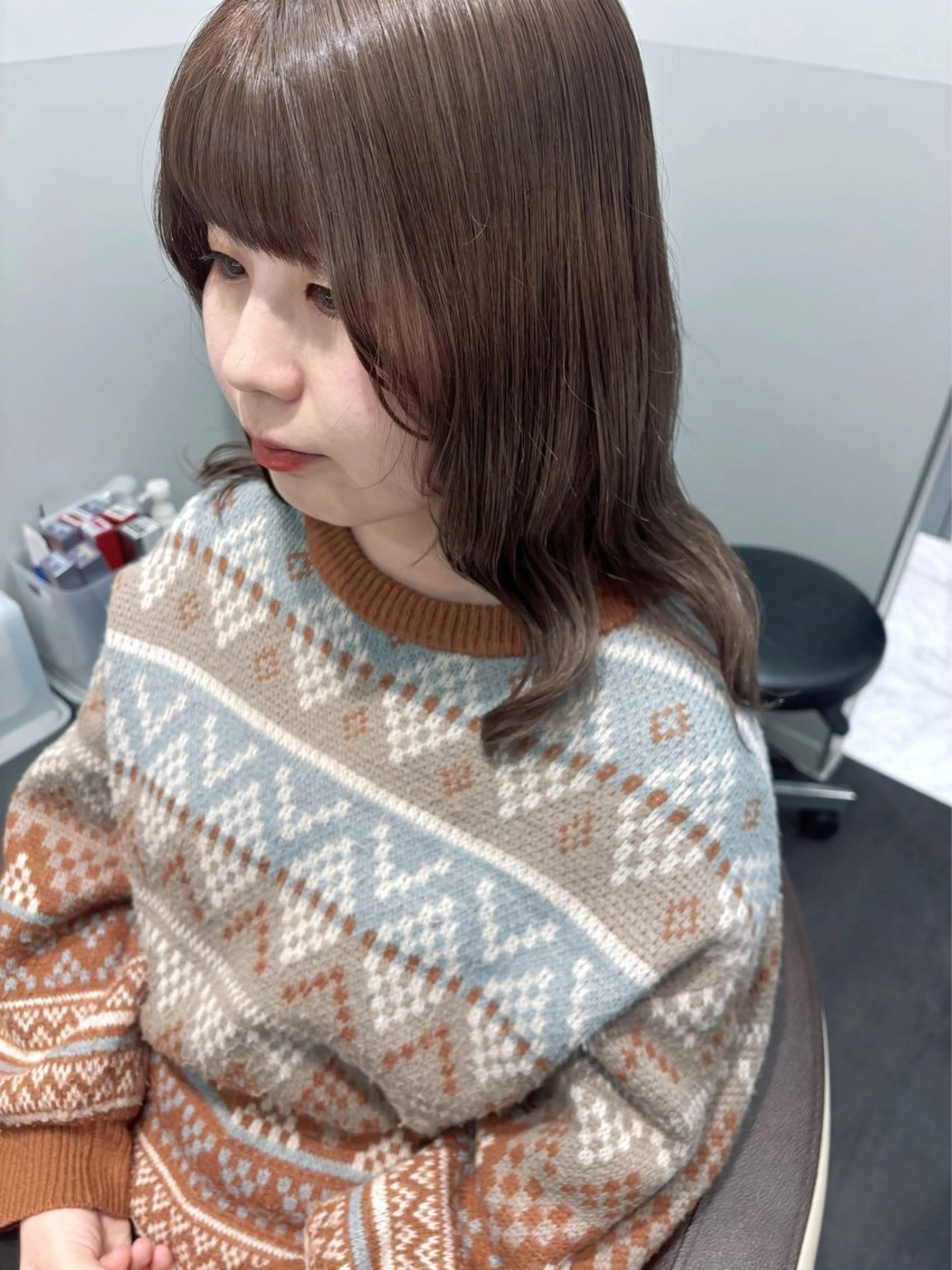セミロング カラー ヘアカラー Mina Akiyamaのヘアスタイル