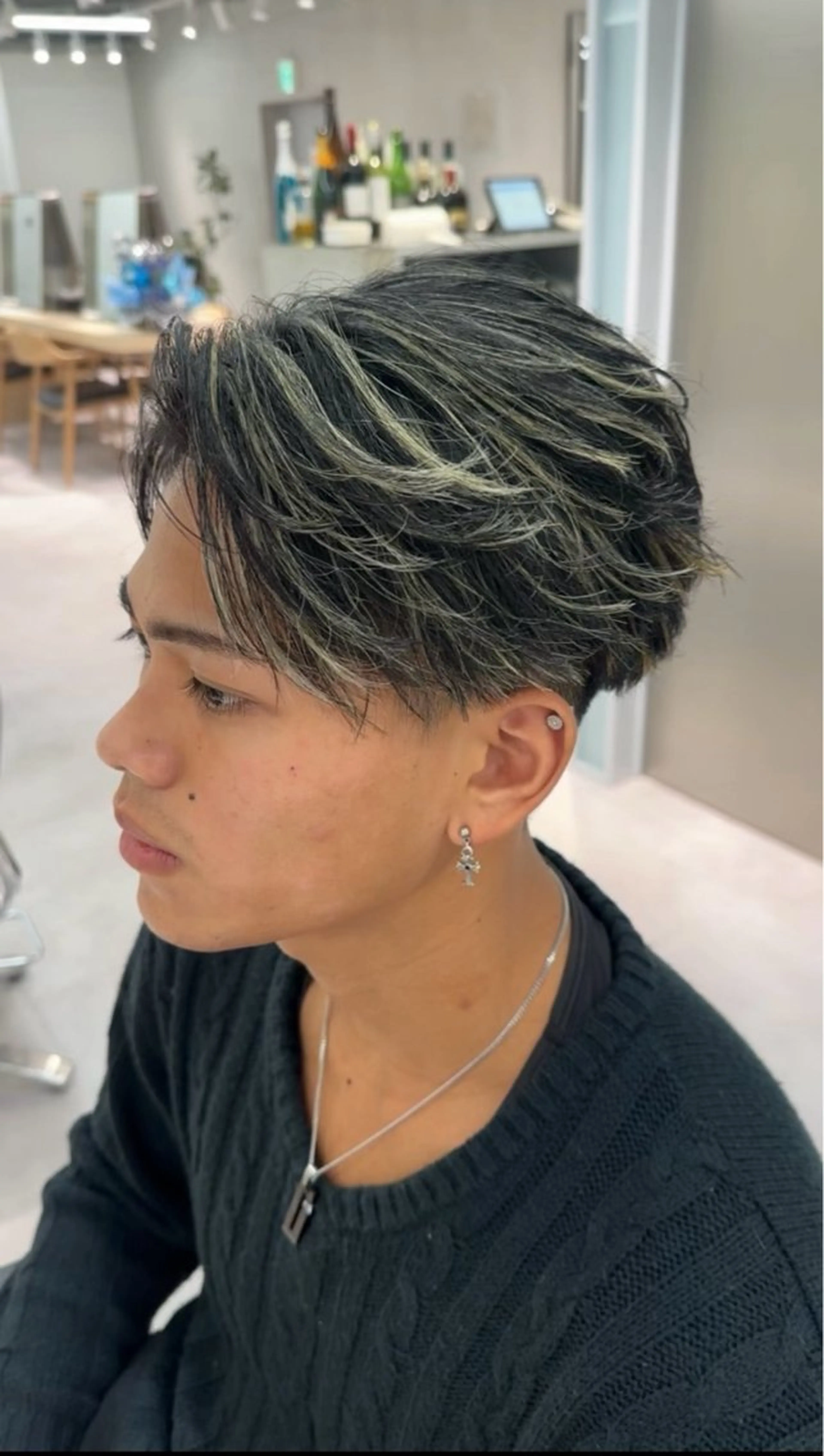 ショート ハイライト カット 🌴エクステ/メンズ パーマ/🌴のヘアスタイル