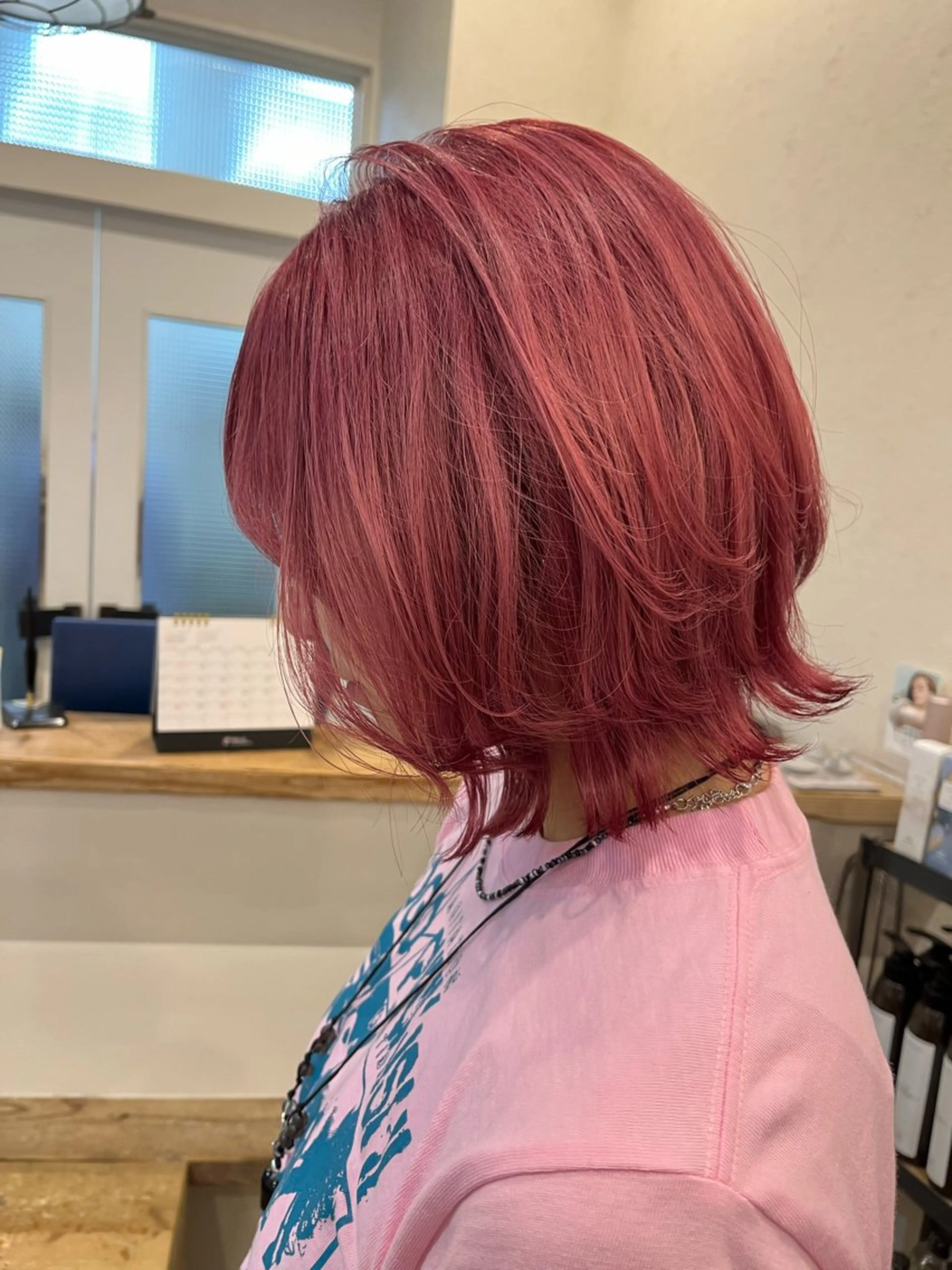 ミディアム カラー ブリーチ ヘアカラー トリートメント 髪質改善/ハイトーン カラー/久保田彰のヘアスタイル