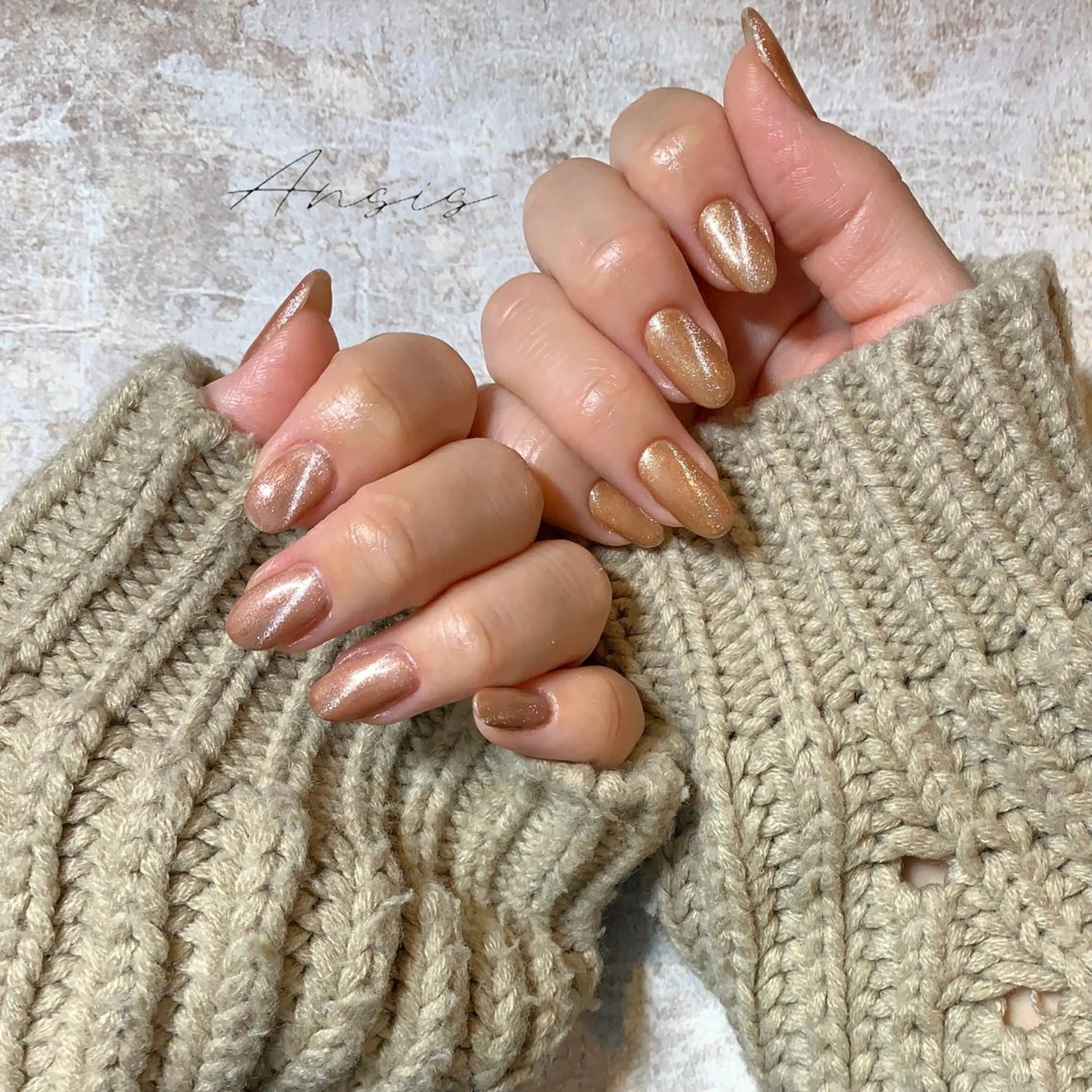 ネイル クリアネイル マグネットネイル ワンカラーネイル ハンドネイル na kaのネイルデザイン