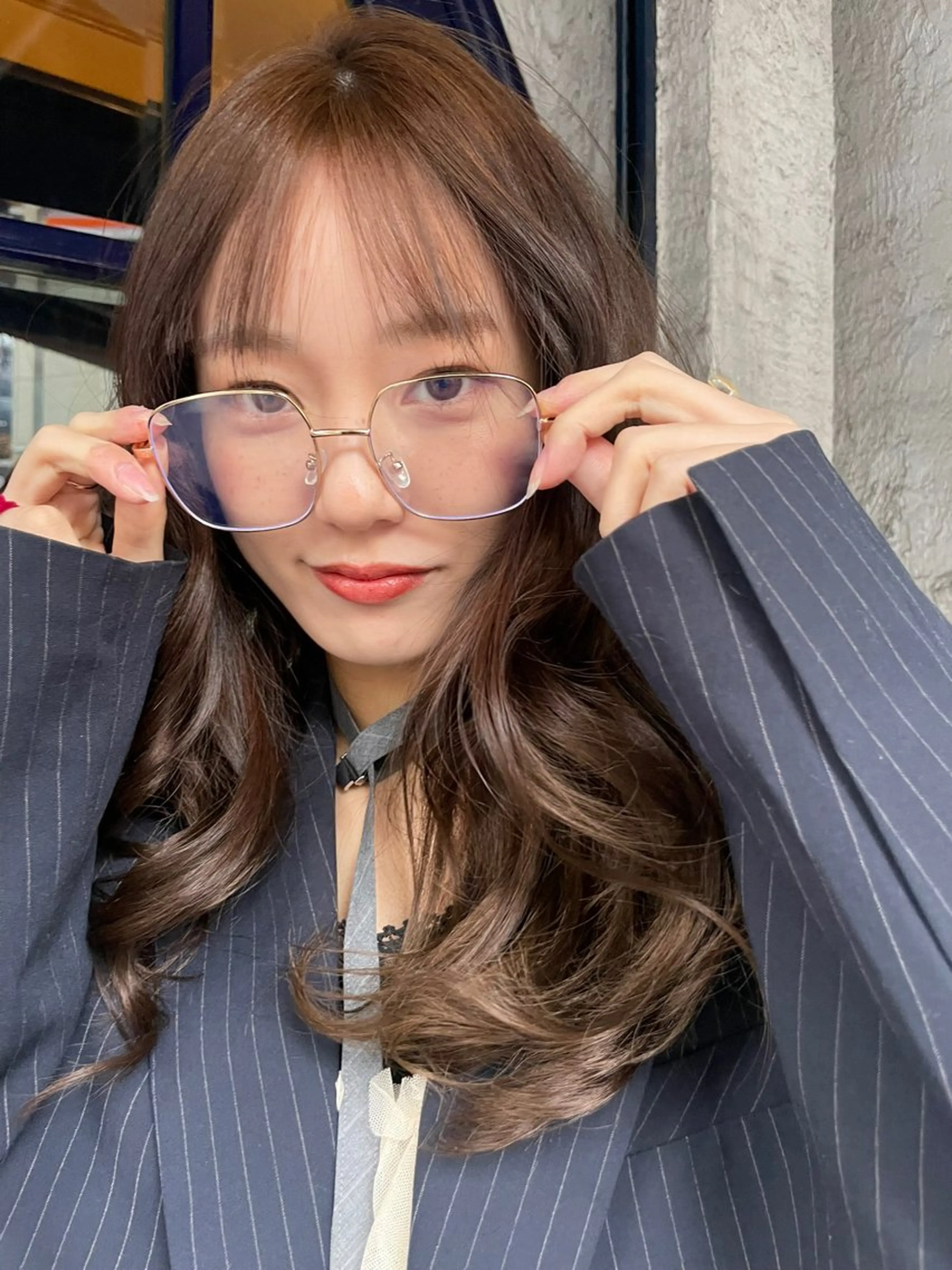 カラー 透明感カラー YURiA レイヤー🫧のヘアスタイル