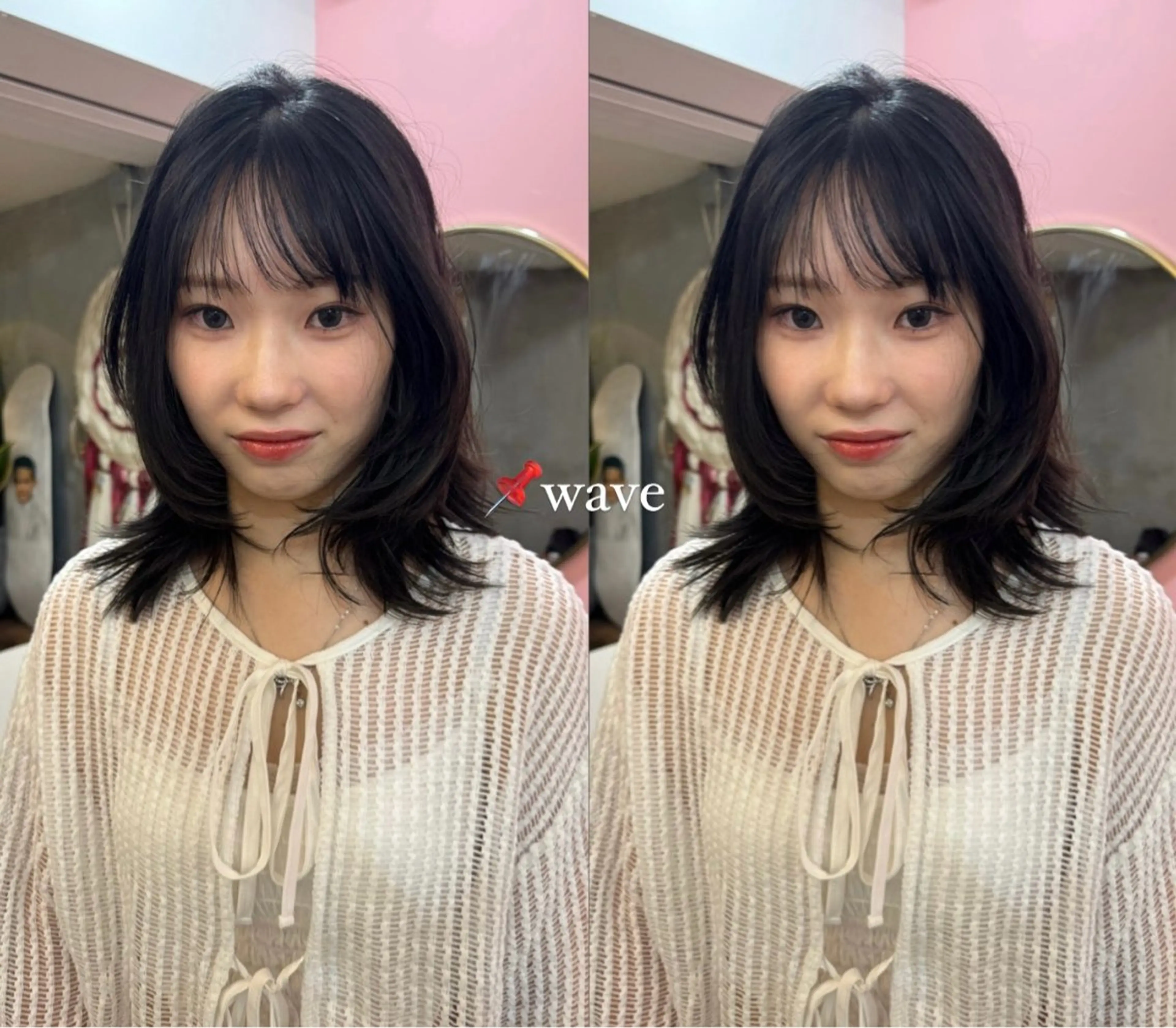 ミディアム 捺葵 @72tomi__のヘアスタイル