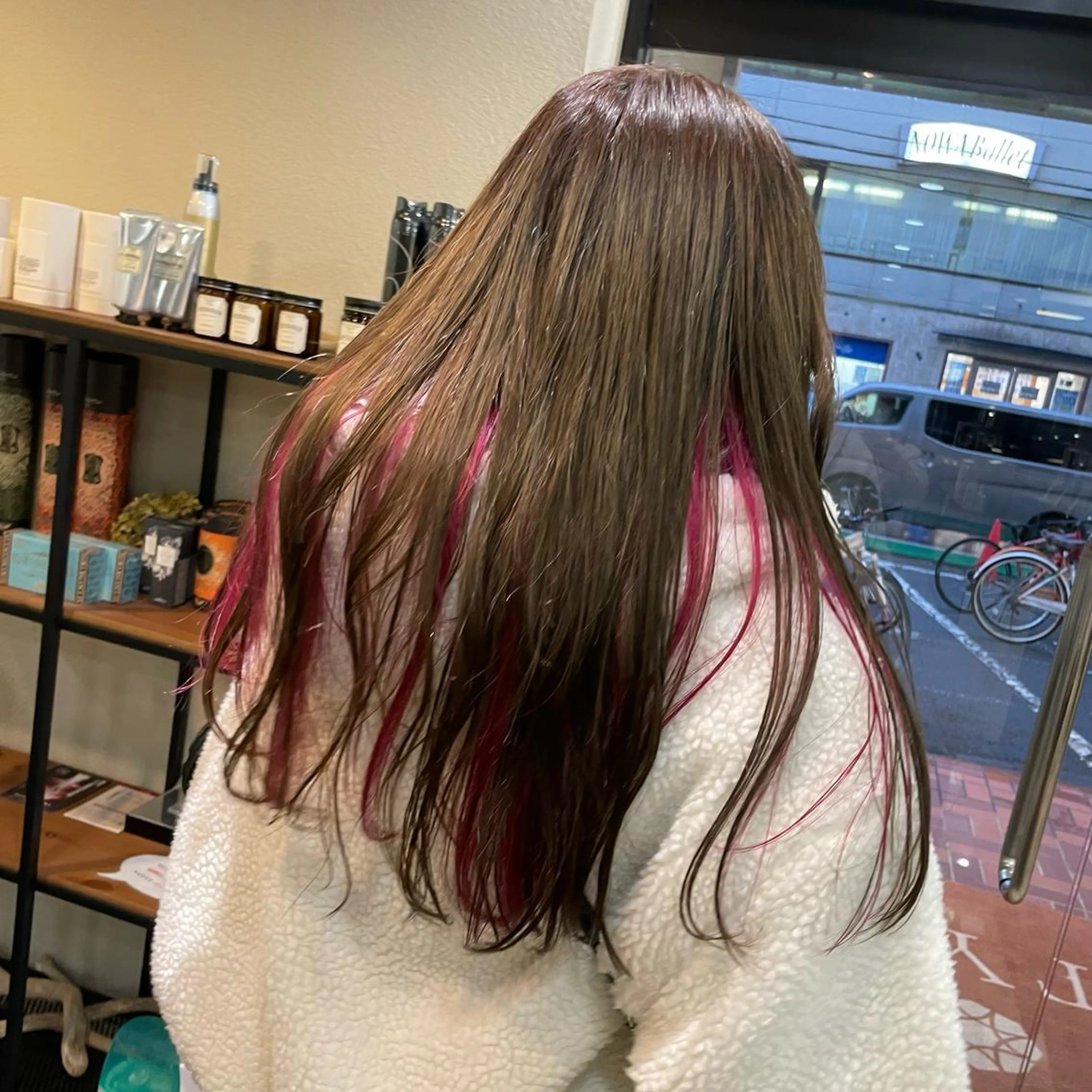 ロング カラー ハイトーン/暖色/ 眉/メイク/Rinaのヘアスタイル