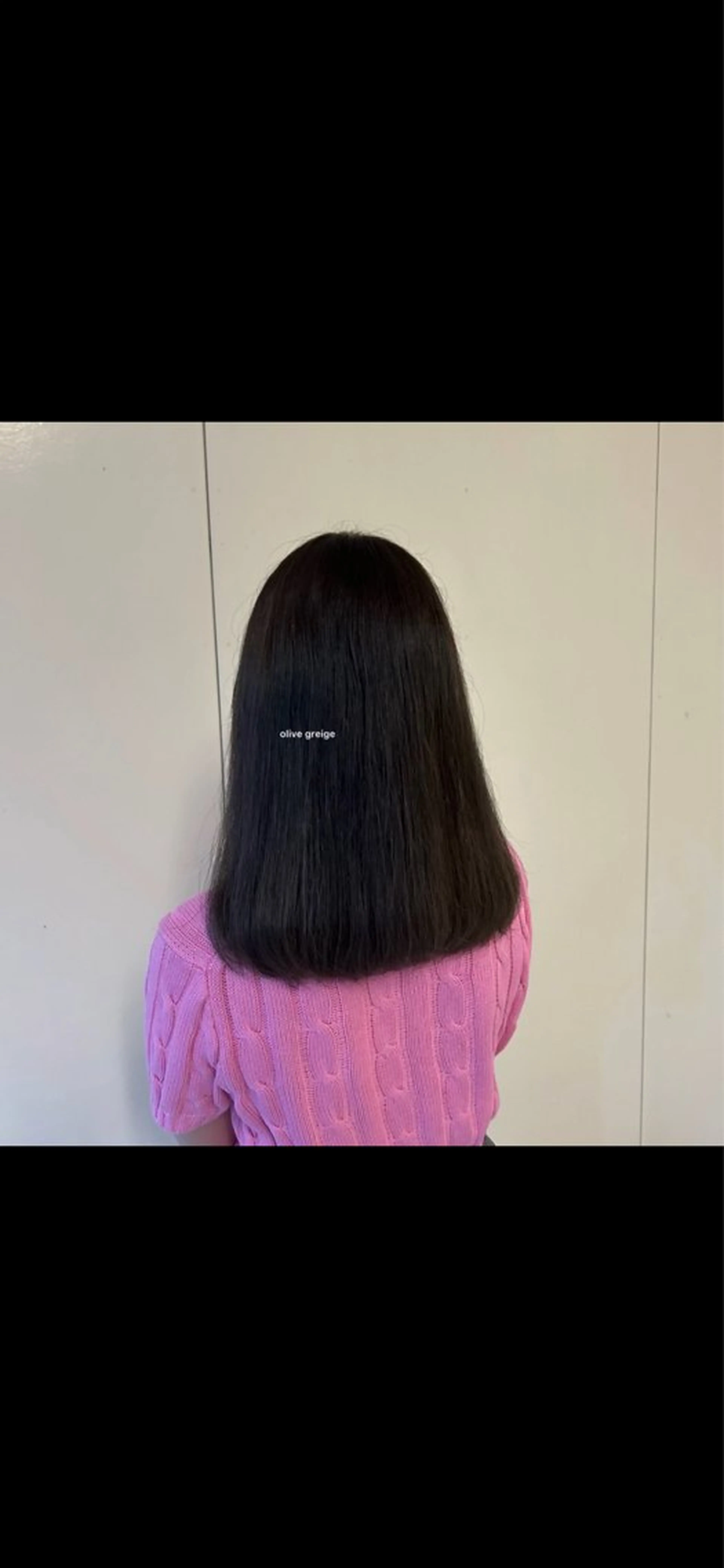 ミディアム カラー オリーブカラー カシェリタ🌛 ハルナのヘアスタイル