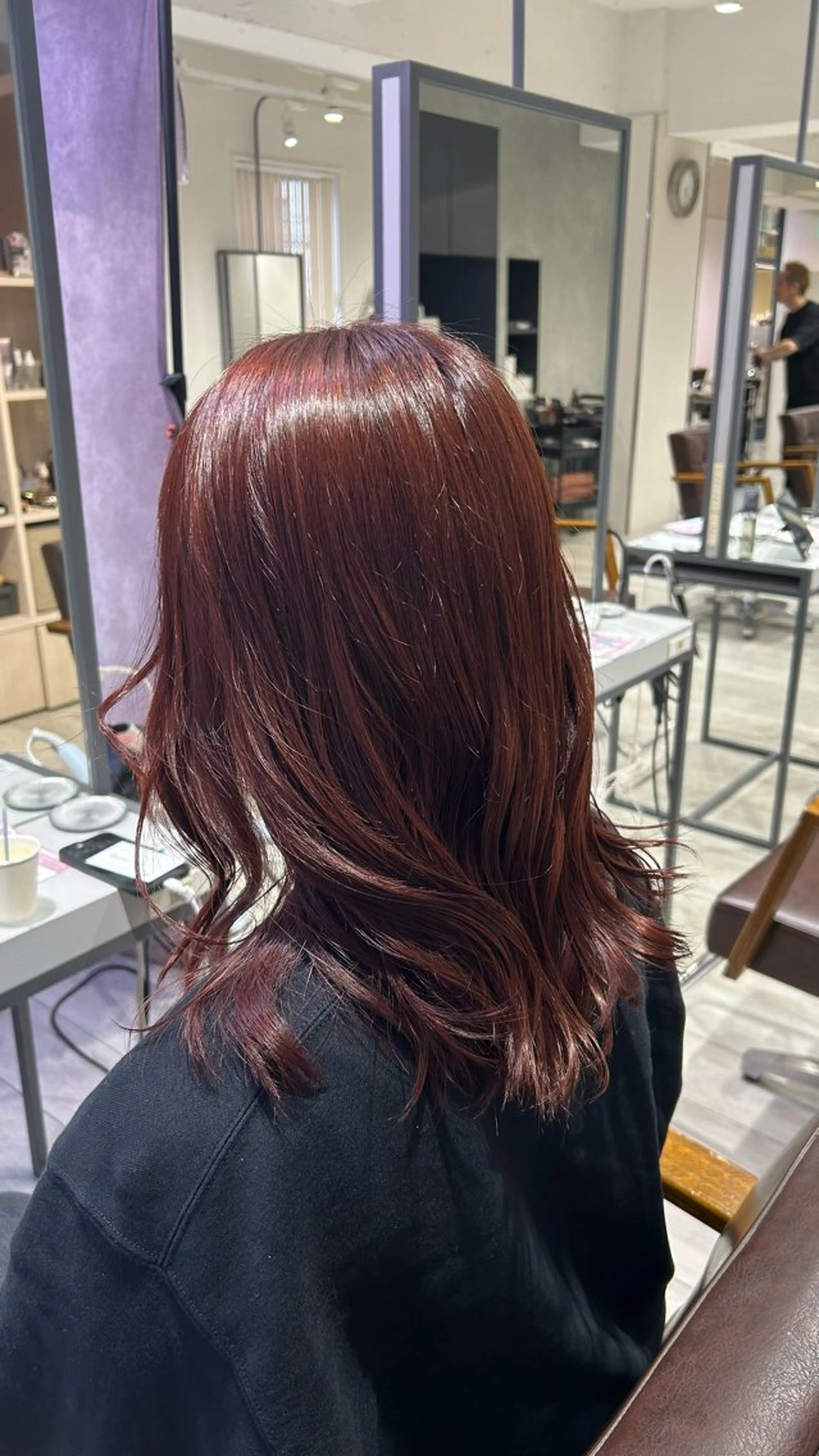 ミディアム ヘアカラー カラー/エクステ 🤍ルナのヘアスタイル