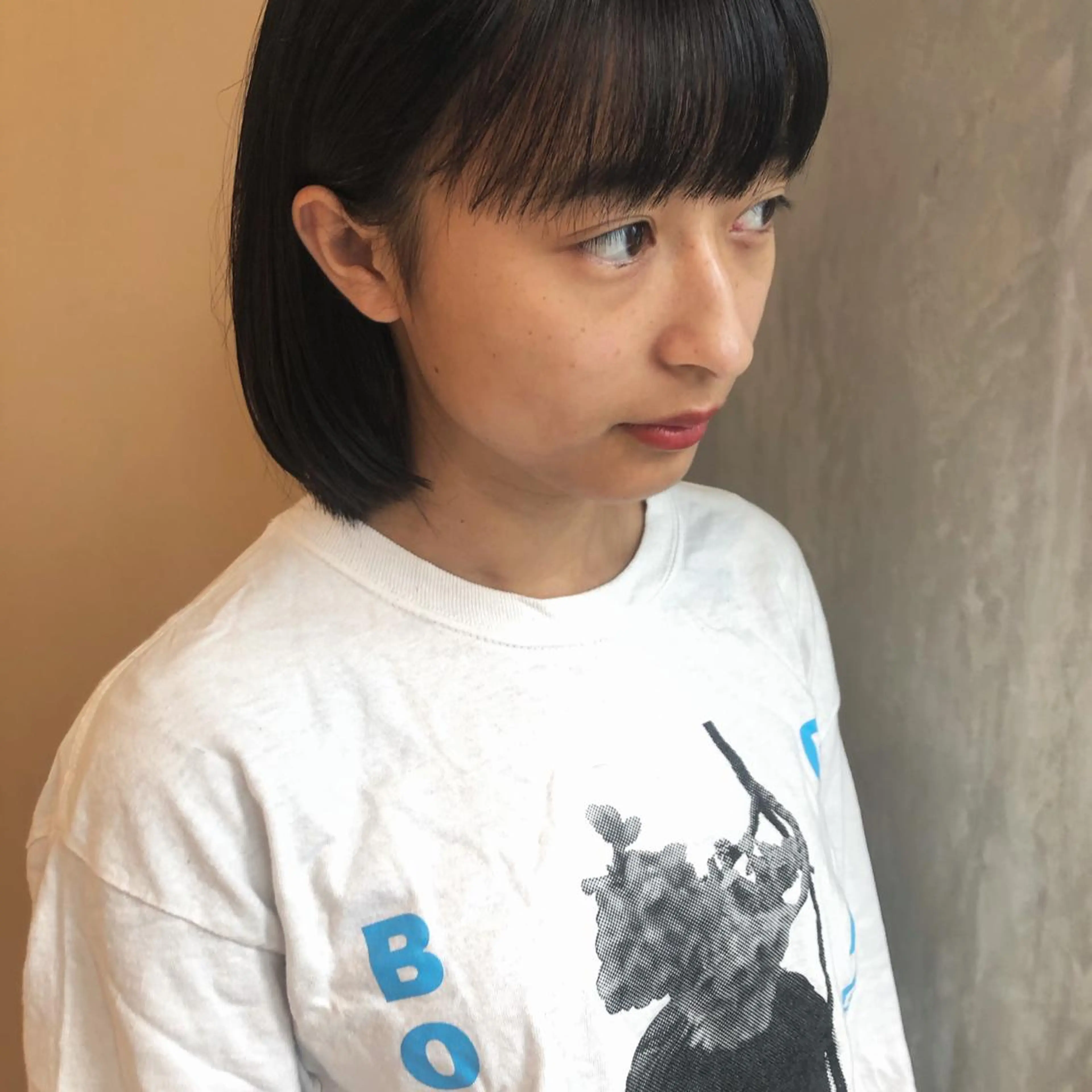 ショート ヘアカラー トリートメント やまもと さえのヘアスタイル