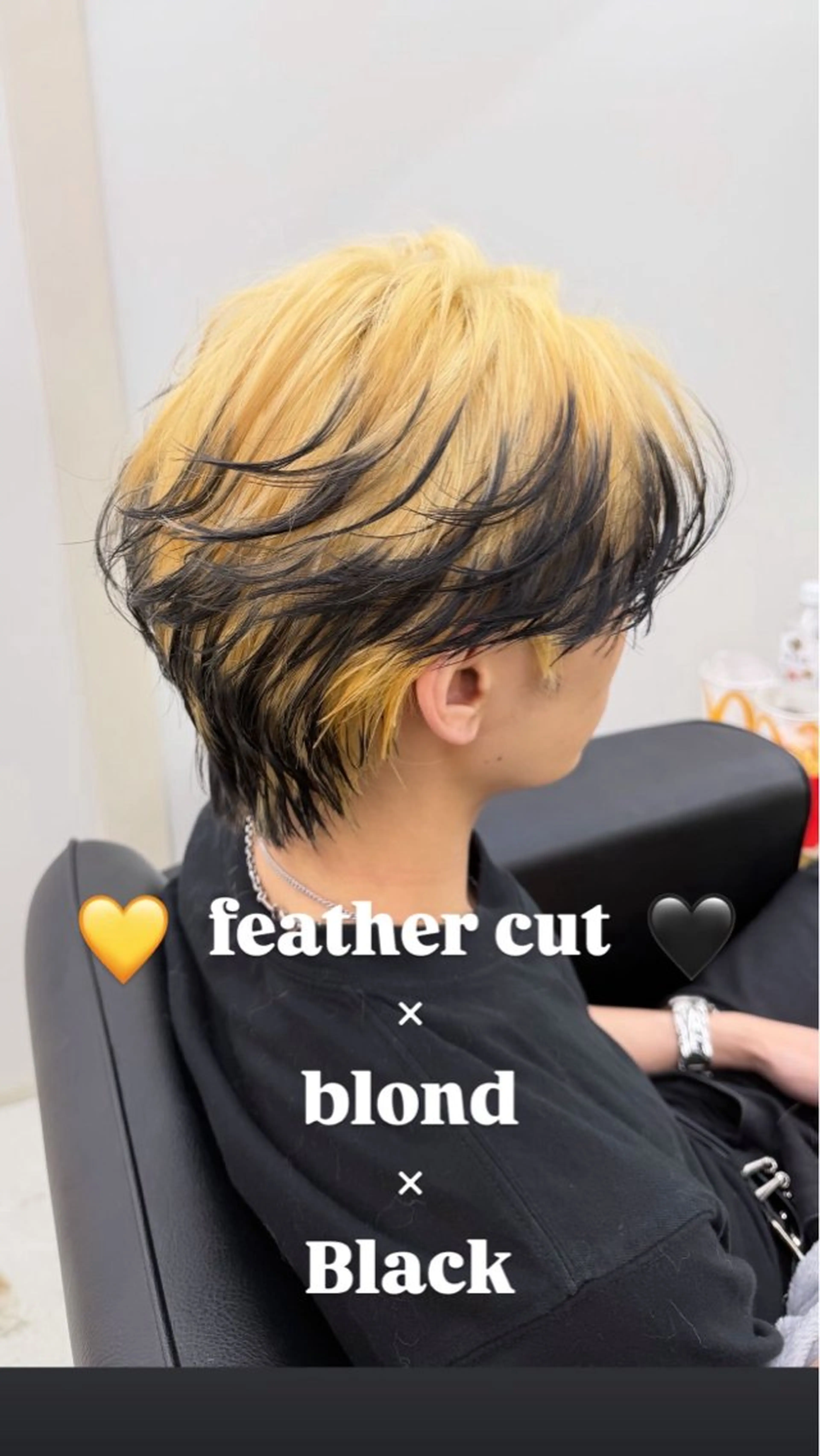 ショート カラー 羽エクステハイトーン naviRaikiのヘアスタイル