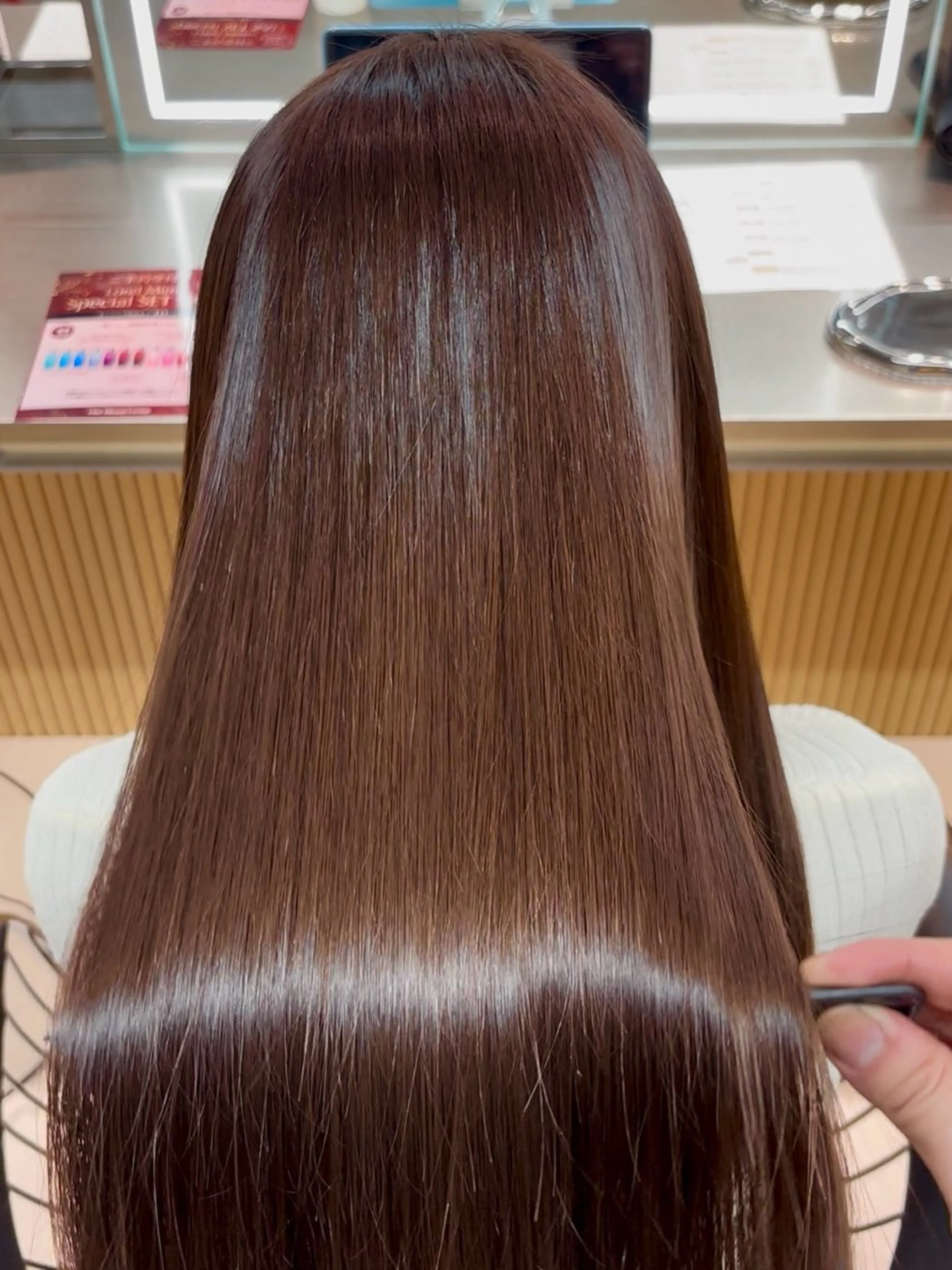 ロング カラー ブリーチ ブリーチなしカラー 髪質改善 レイヤーカット 【博多髪質改善】 吉村　清志のヘアスタイル