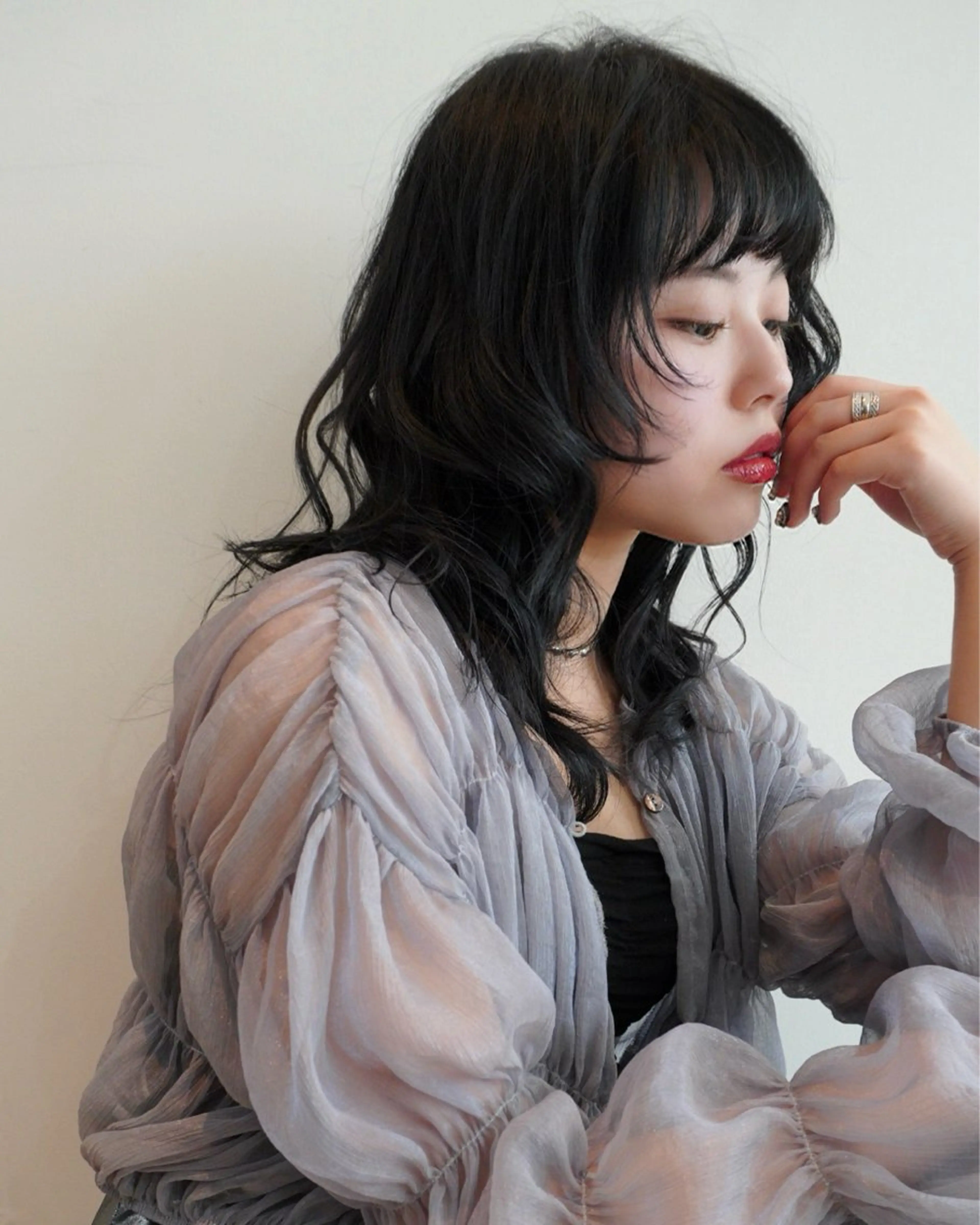ミディアム レイヤーカット 山元 翔平(shohei)のヘアスタイル