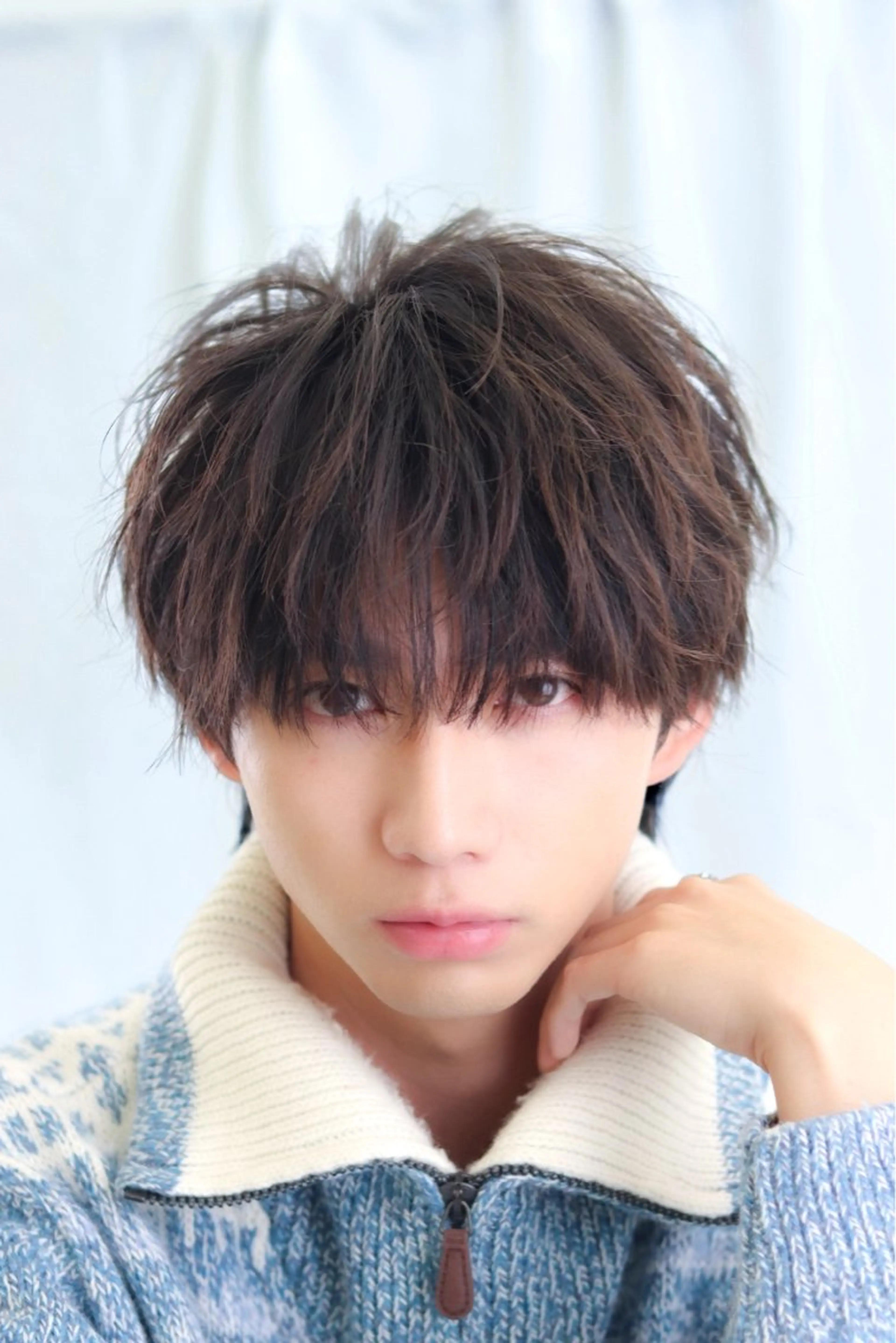 ショート パーマ メンズ マッシュ シースルーマッシュ ✨️メンズ特化/ りょうた✨️のヘアスタイル