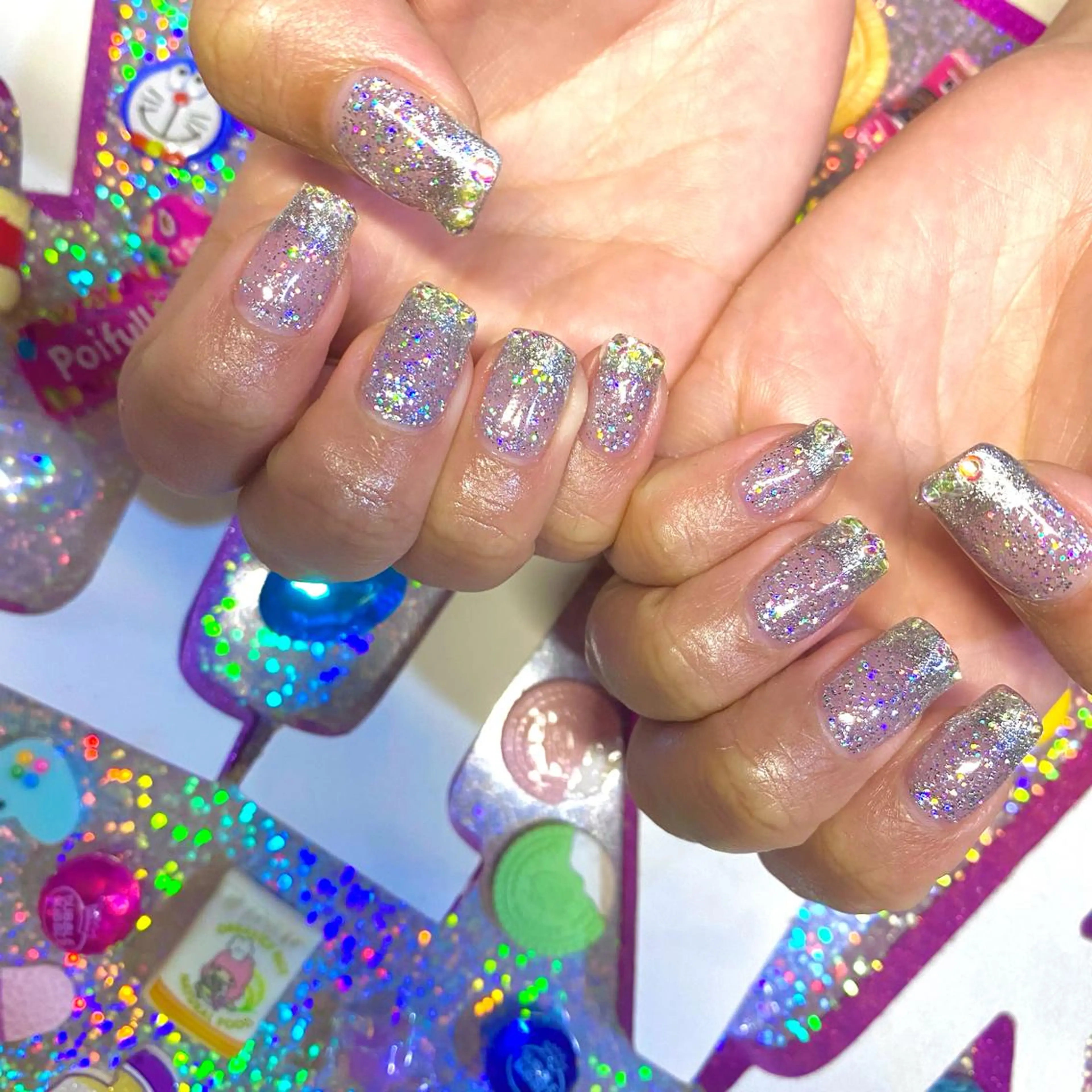 ネイル アートネイル クリアネイル ジェルネイル ニュアンスネイル オフィスネイル 8appy YUKITIN.Bのネイルデザイン