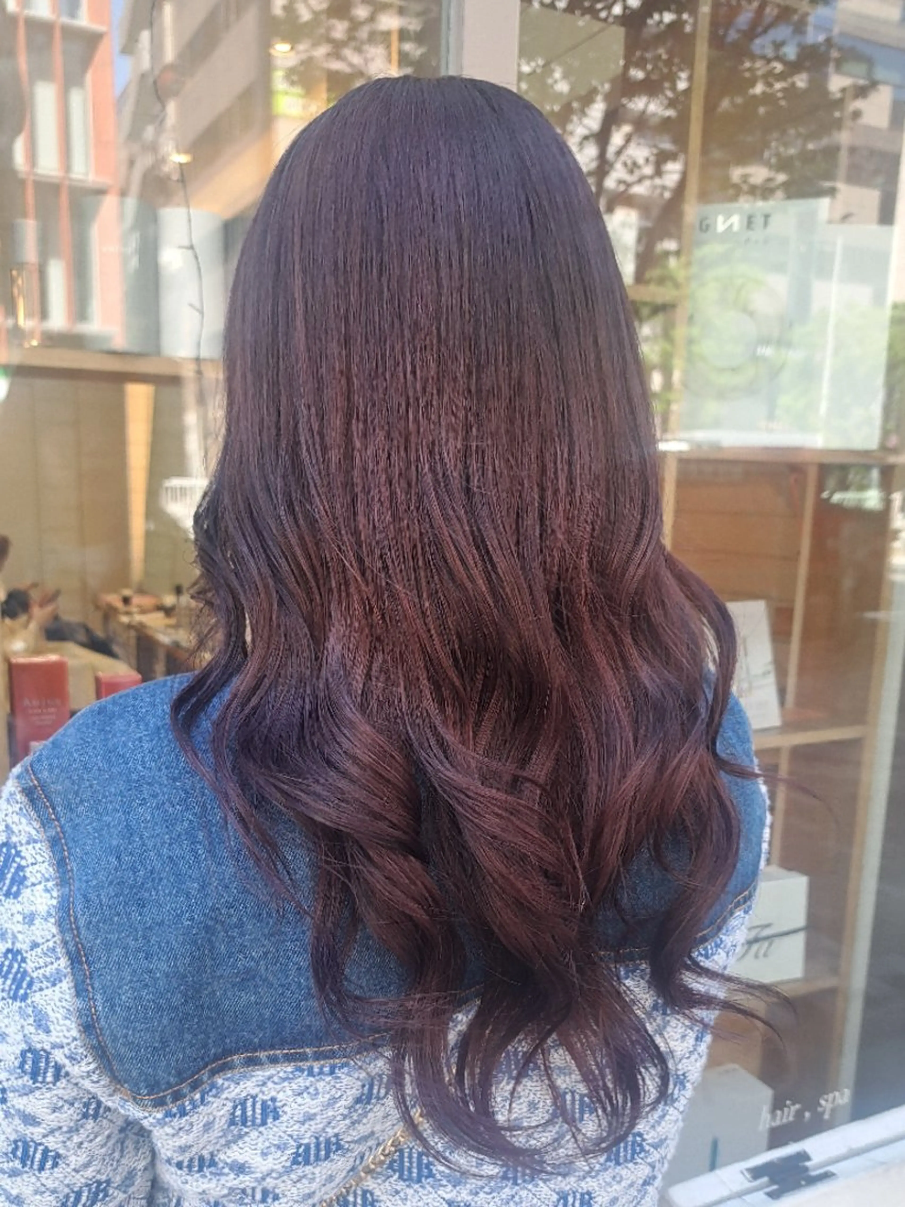 ロング カラー ブリーチ ブラウンカラー ヘアカラー ＭＩＹＵ/透明感 渋谷/ベージュカラーのヘアスタイル