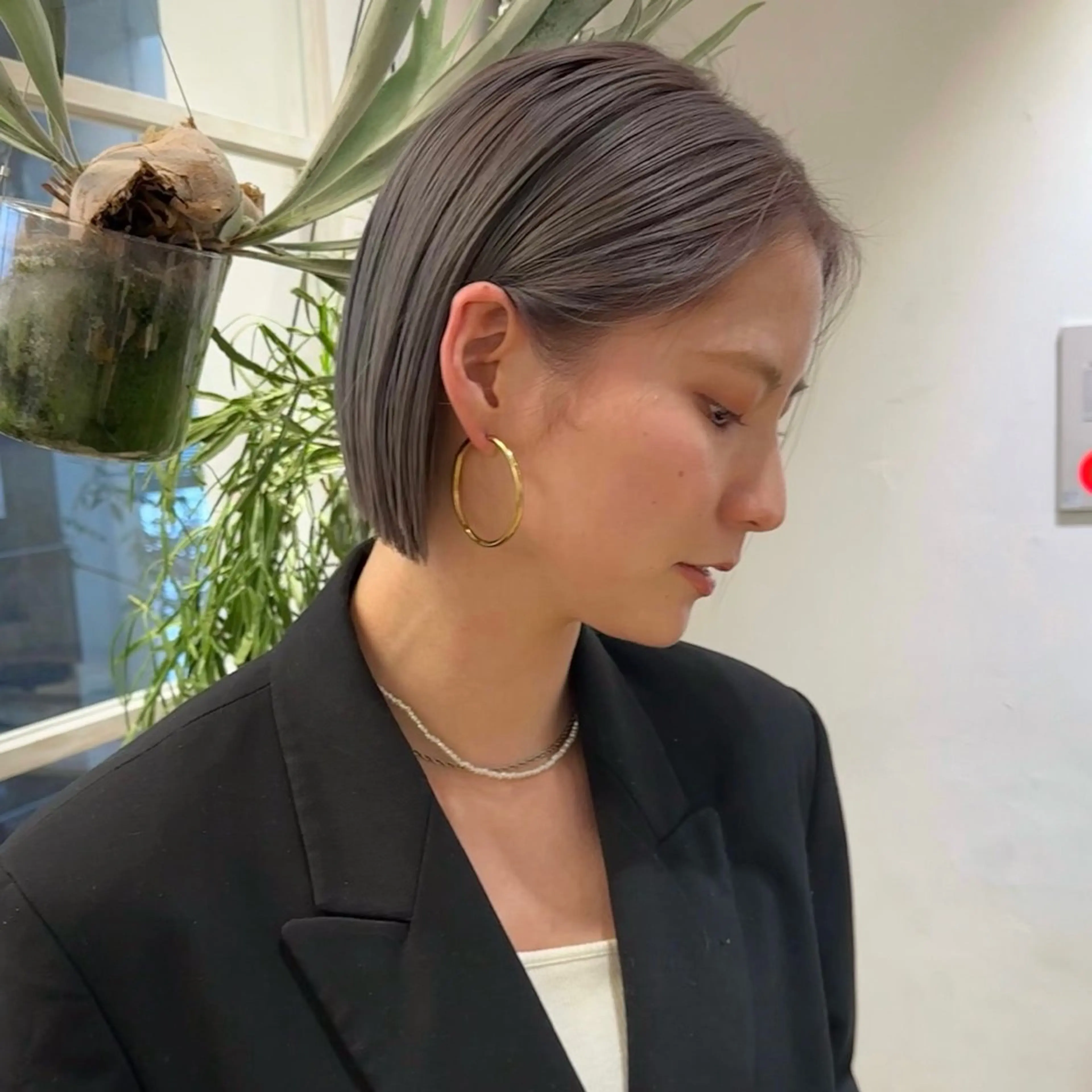 ショート カラー 艶カラー×似合わせ カットshihomiのヘアスタイル