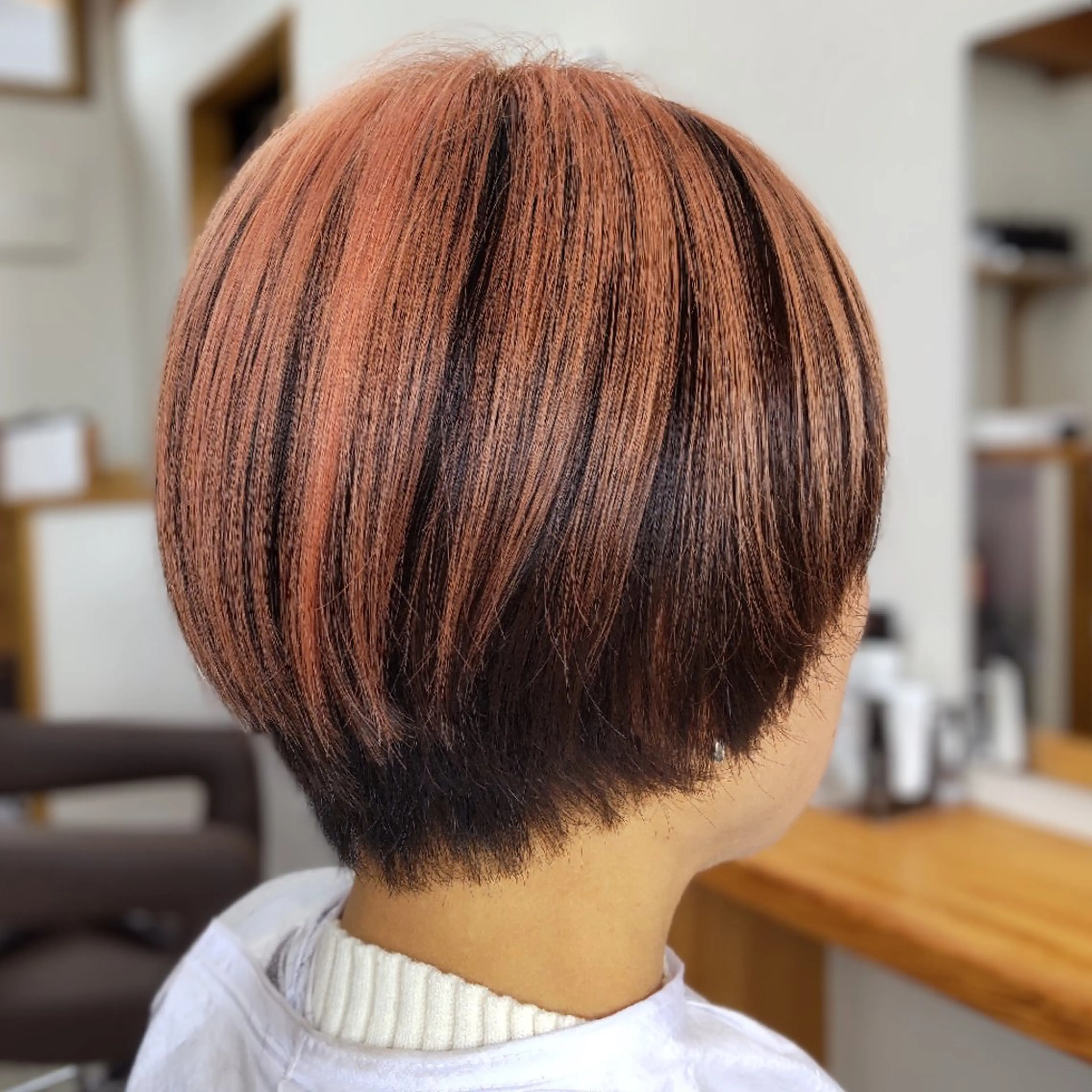 カラー ショート ヘアカラー Threege スリージェのヘアスタイル