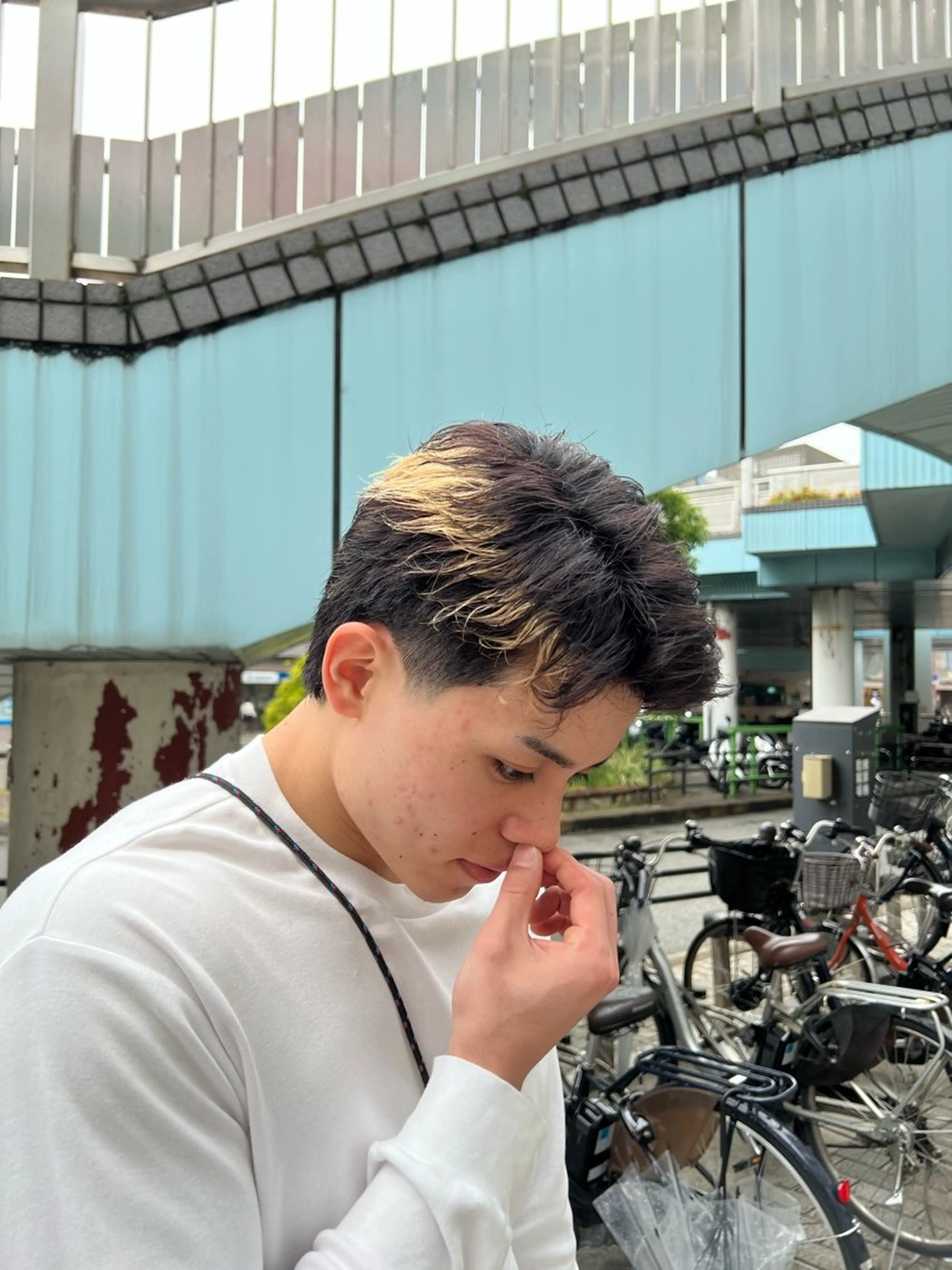 ショート メンズ 稲村 獅童のヘアスタイル