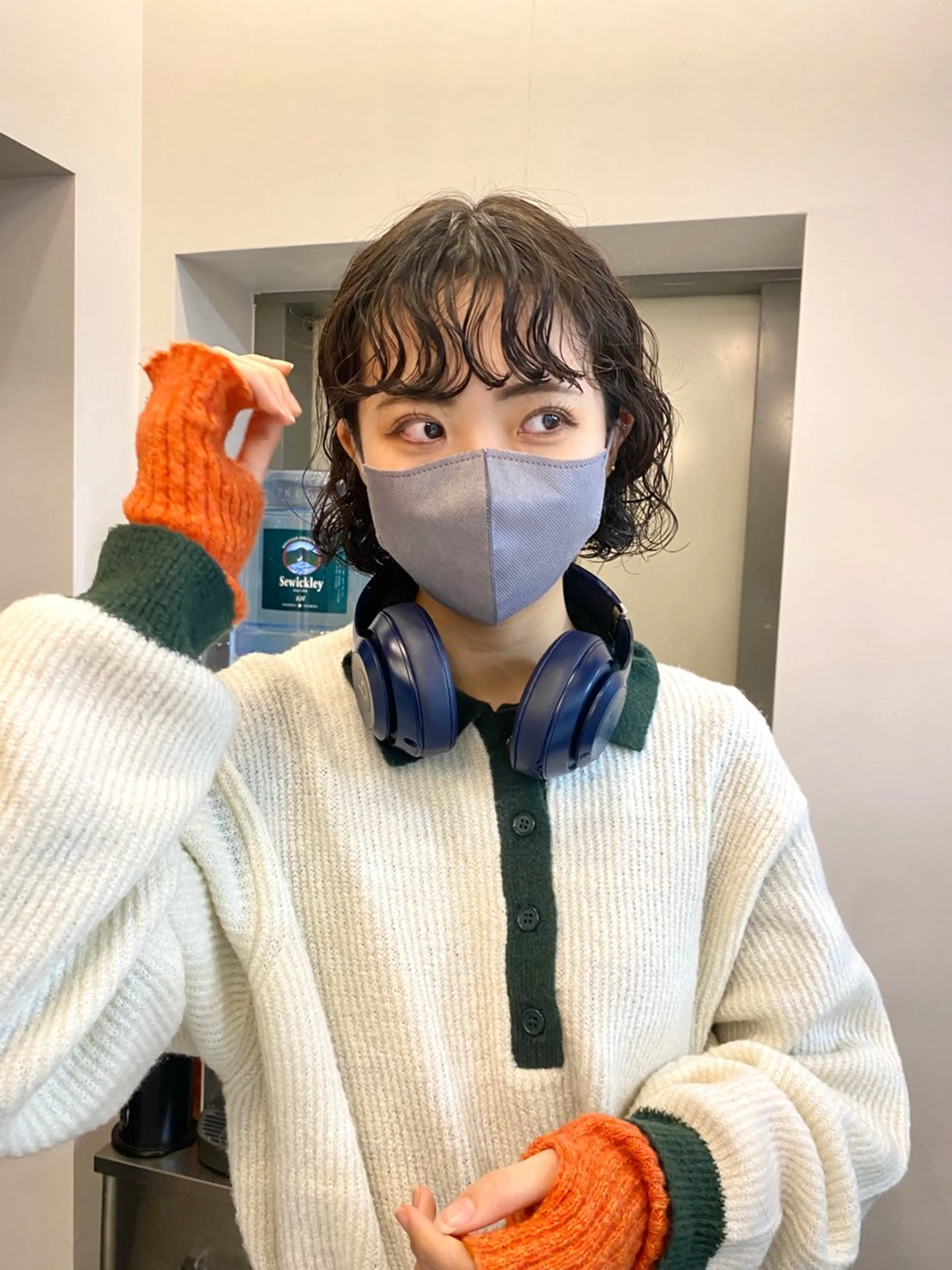 ミディアム パーマ ミディアムパーマ ボブ カット パーマ ヒカル/ミディアム パーマ/ロングパーマのヘアスタイル