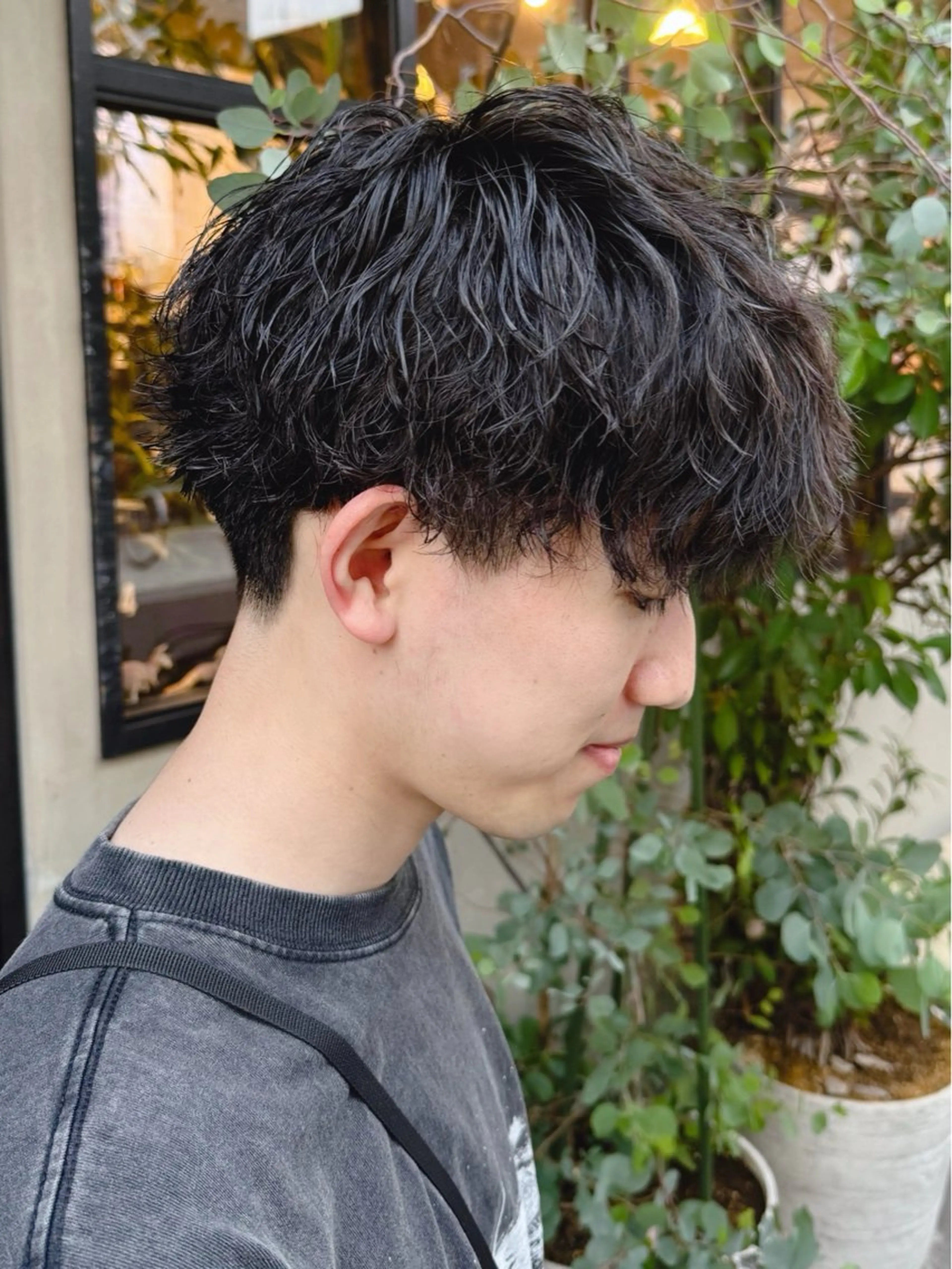 ショート カット パーマ 【扉gate】野崎 英幸のヘアスタイル