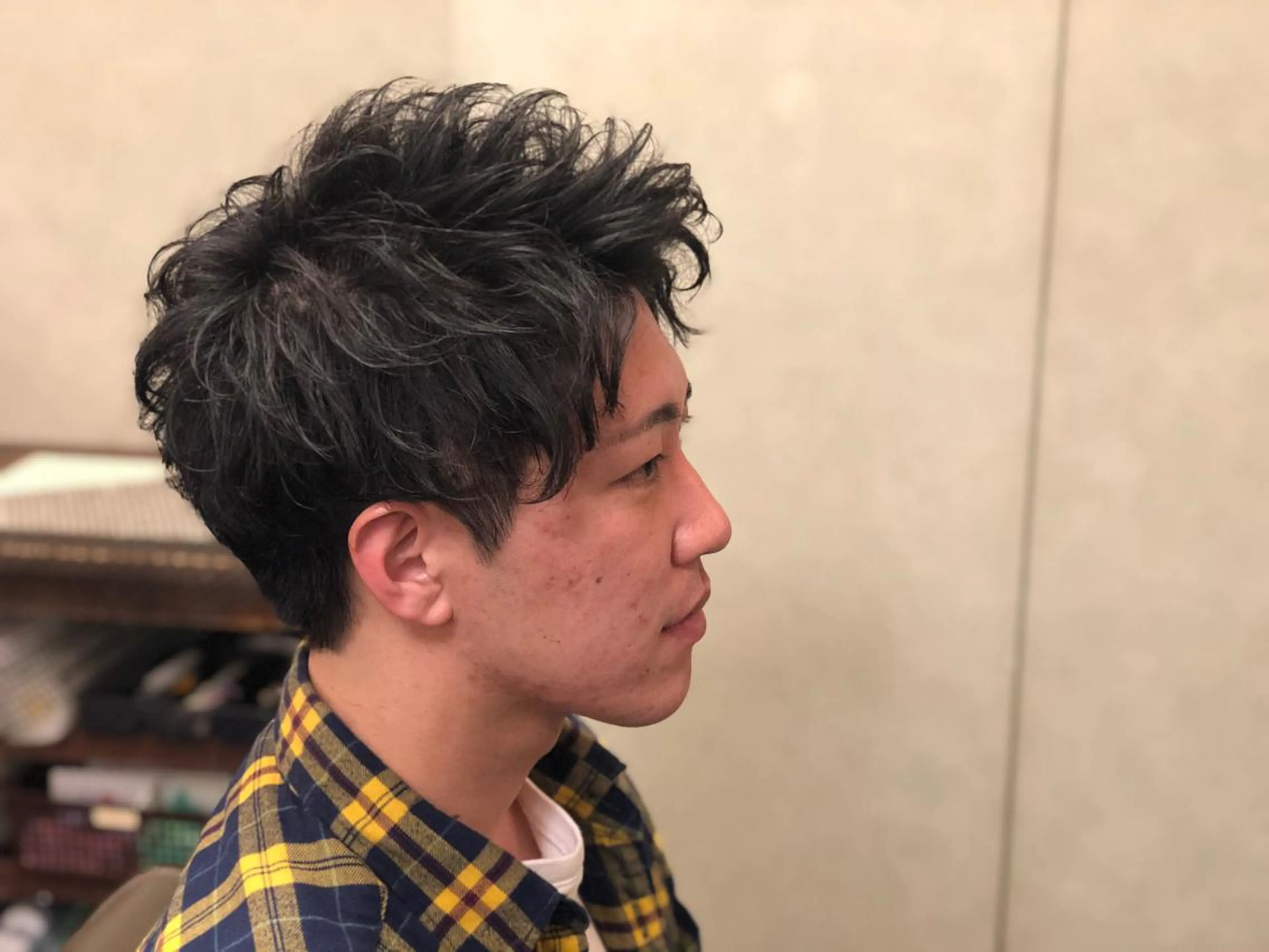 ショート カット パーマ 齋藤 壱成のヘアスタイル