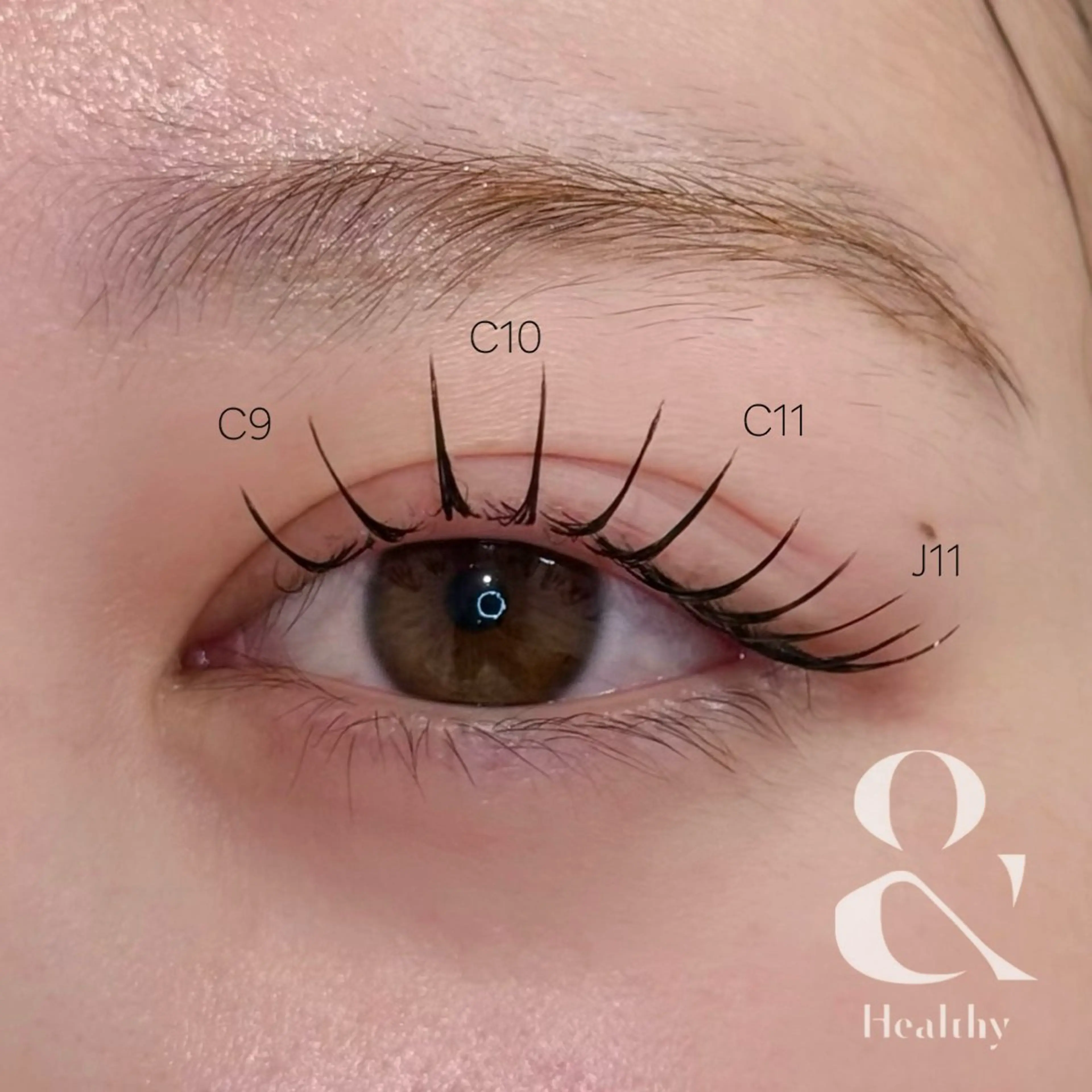 【10​〜​20代限定✨】アンドヘルシー フラットラッシュ 100​〜​120本 +500円でLEDエクステに変更🉑の写真