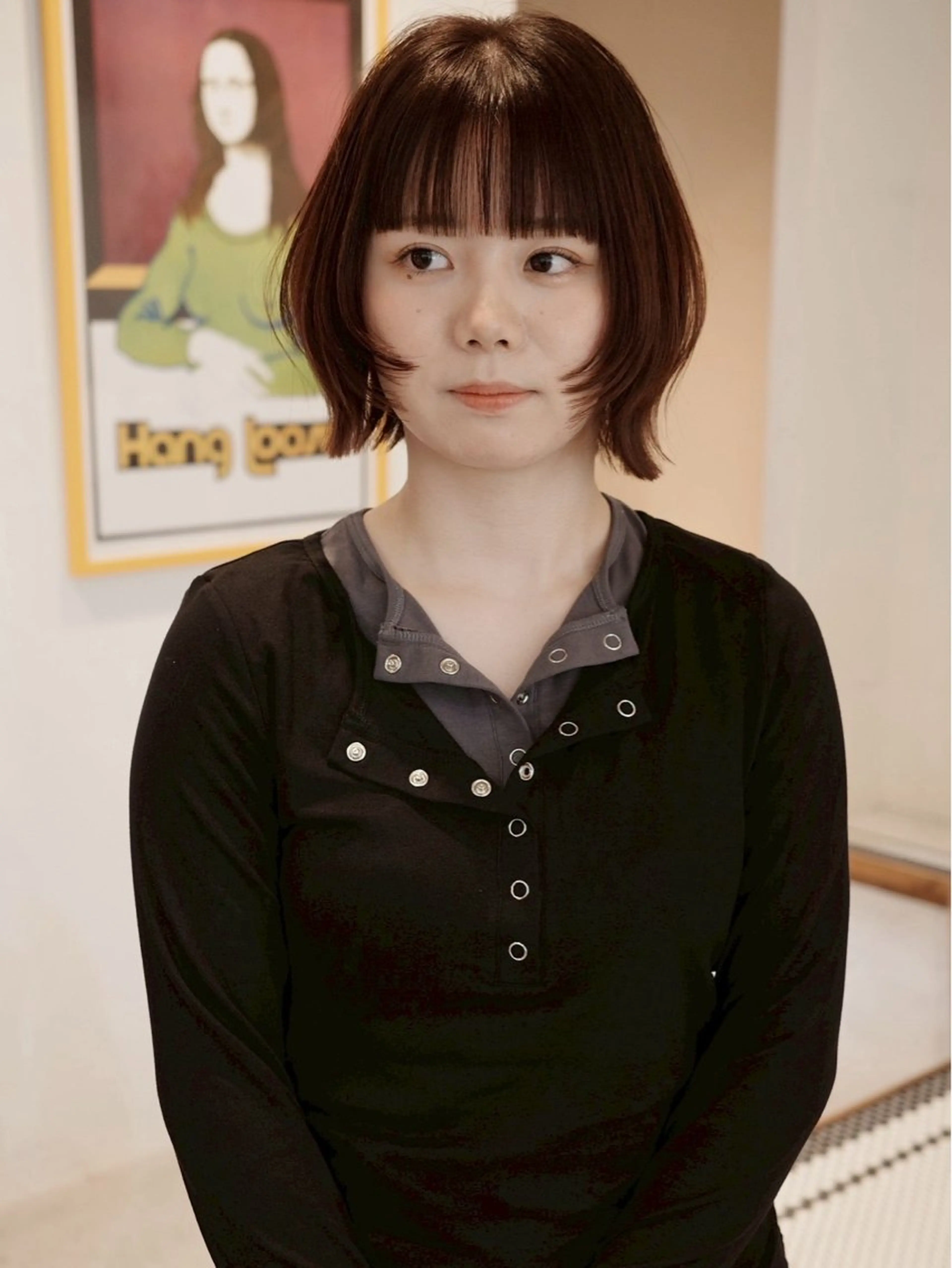 ショート カラー カット ヘアカラー 縮毛矯正 トリートメント (h)wim ウィムのヘアスタイル