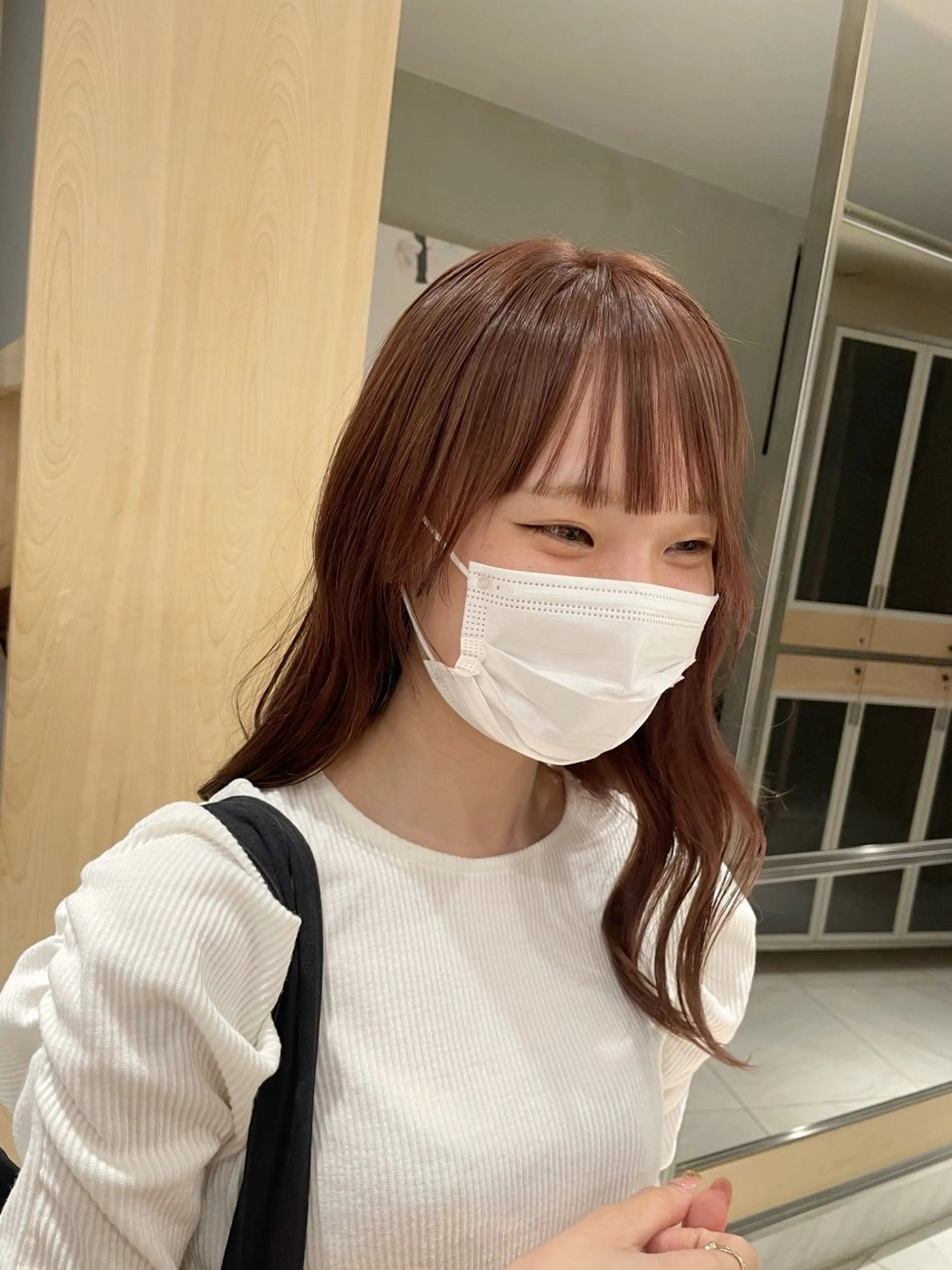 セミロング カラー ヘアアレンジ ヘアカラー トリートメント ヘッドスパ ヘアセット 艶髪/レイヤーカット 🐣misakiのヘアスタイル