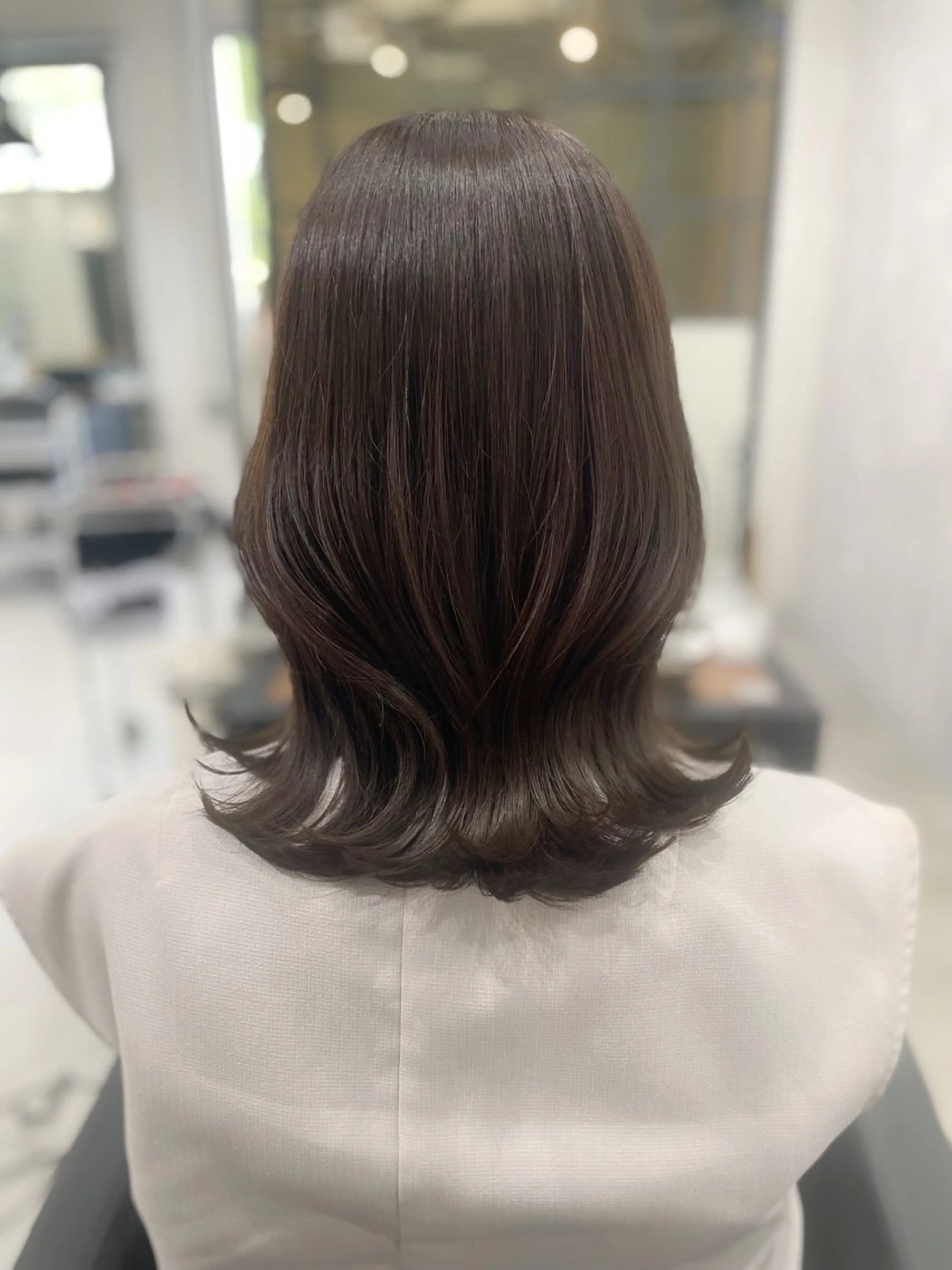 ミディアム ヘアカラー トリートメント 杉野🫧美髪🫧 Zina博多店長のヘアスタイル