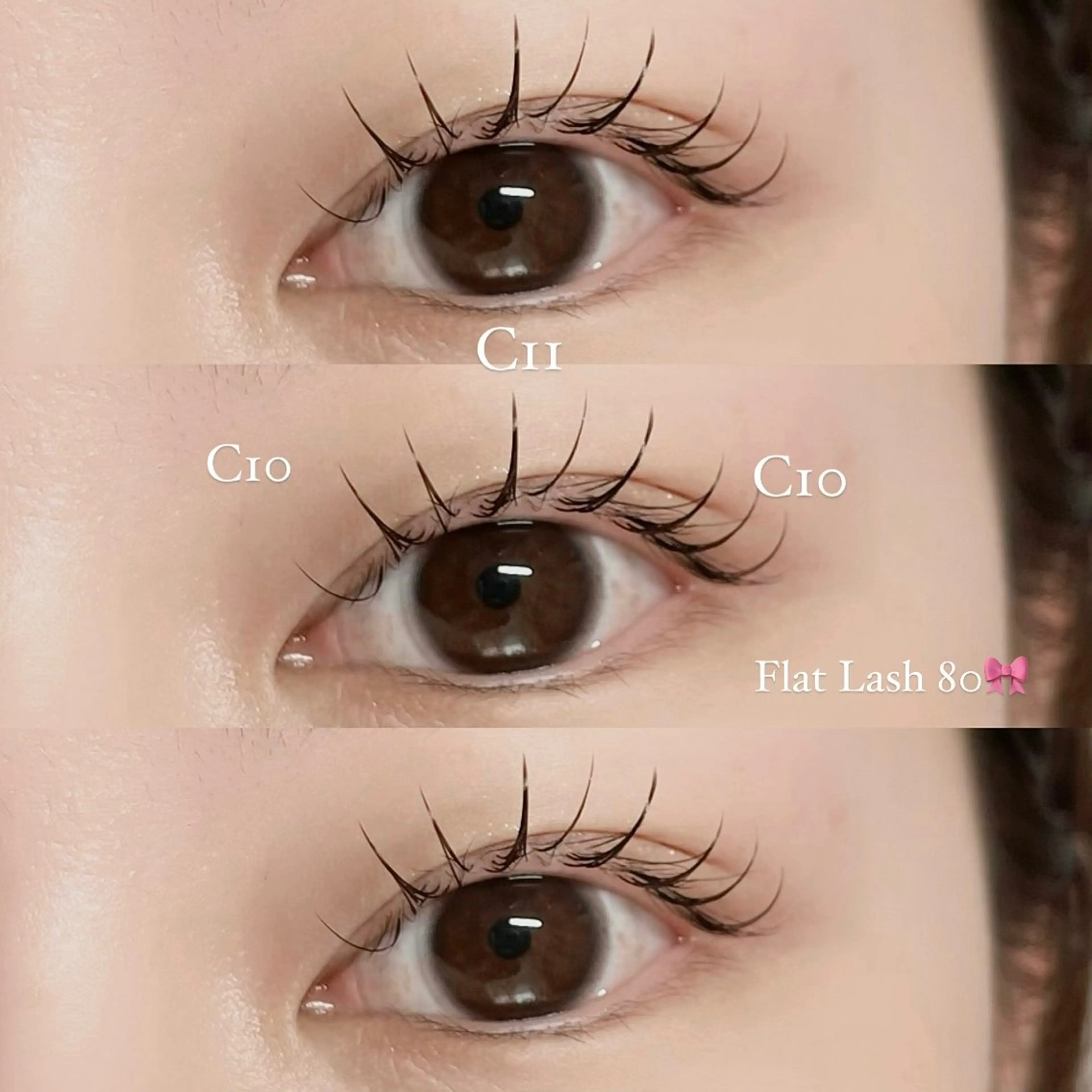 マツエク・マツパ キュート フラットラッシュ 🎀eyelist HARUKA🎀池袋のマツエク・マツパデザイン