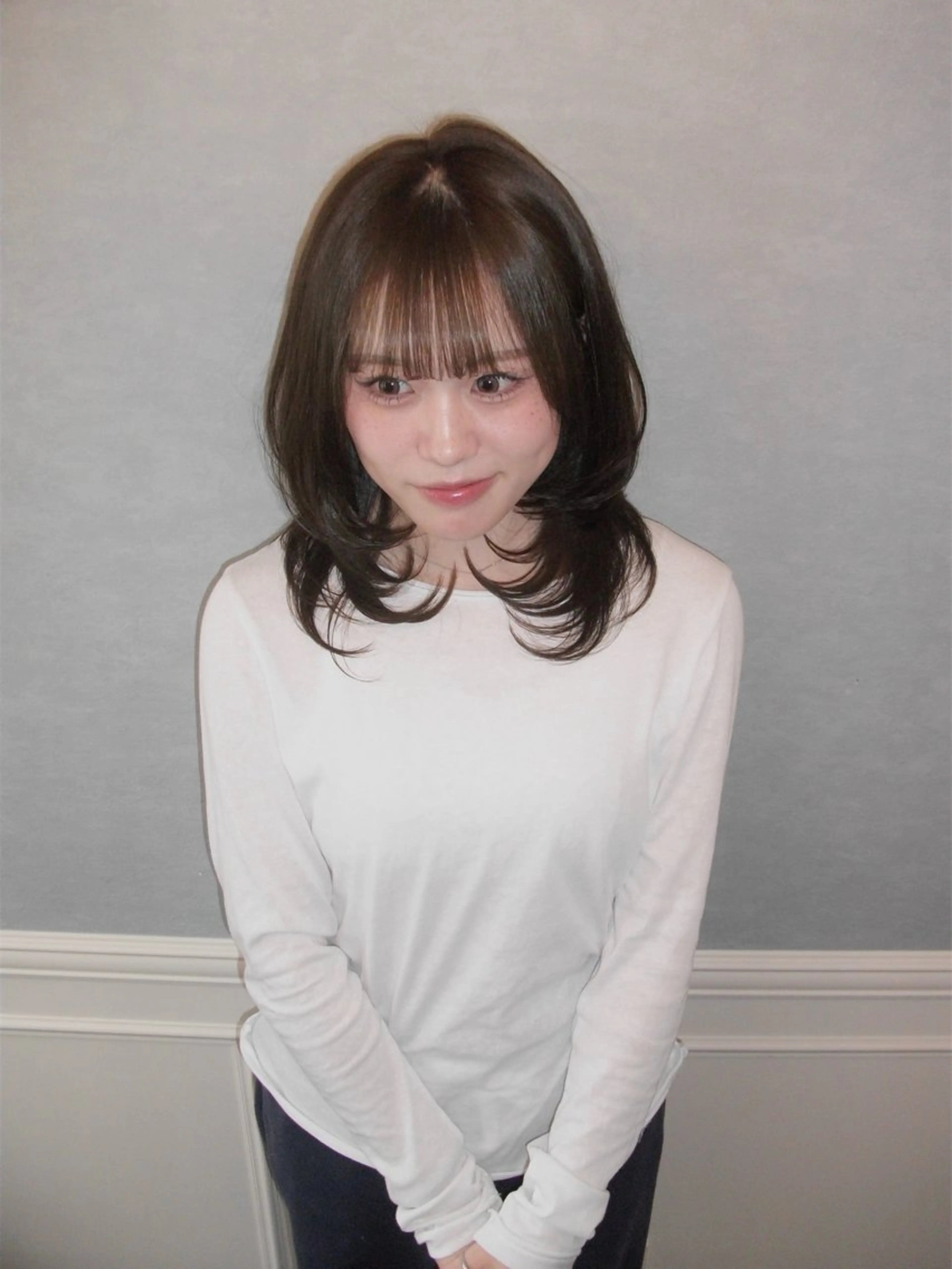 ミディアム Nagumo Mizukiのヘアスタイル